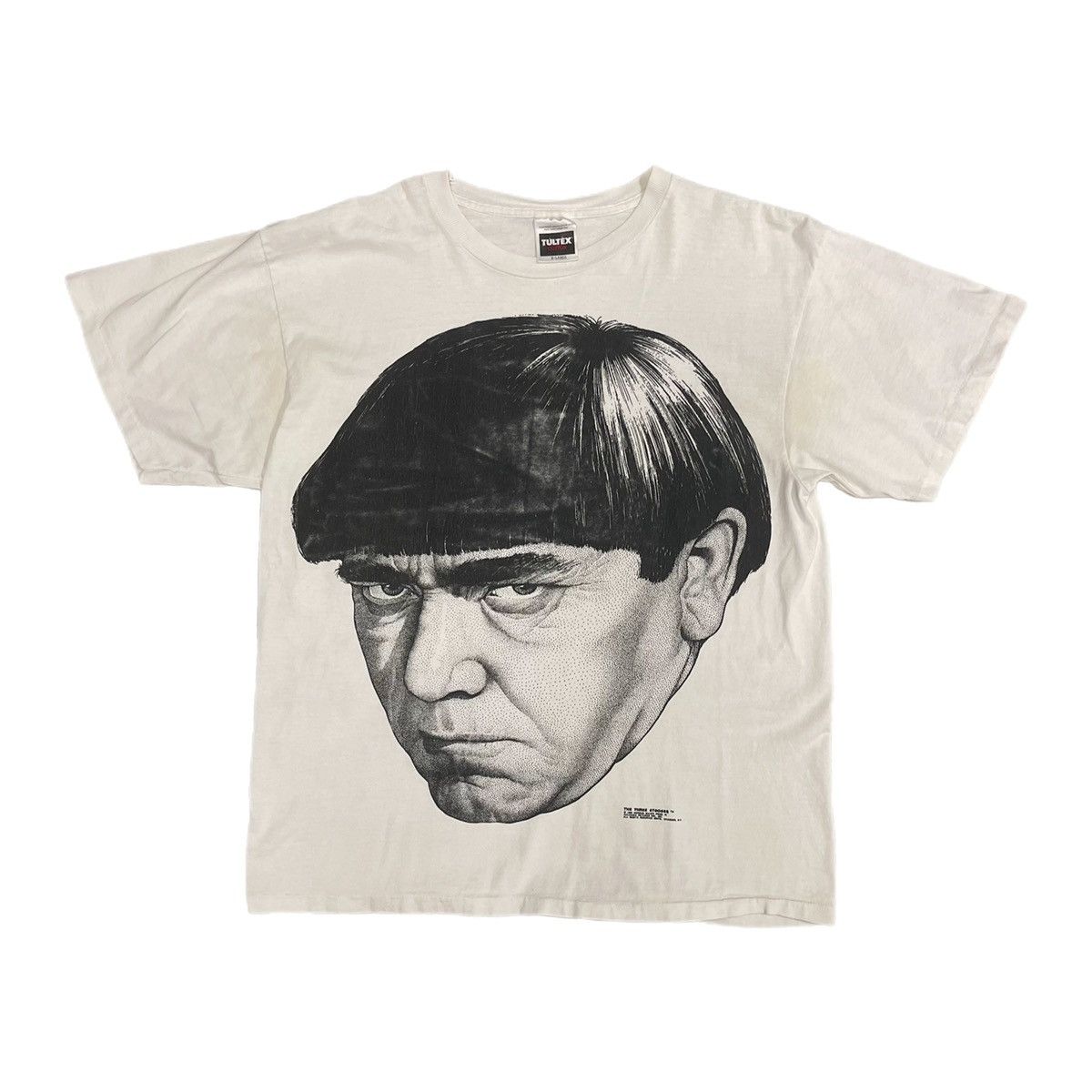 Tultex × Vintage 1993 Three Stooges Moe Big Face T-Shirt | Grailed