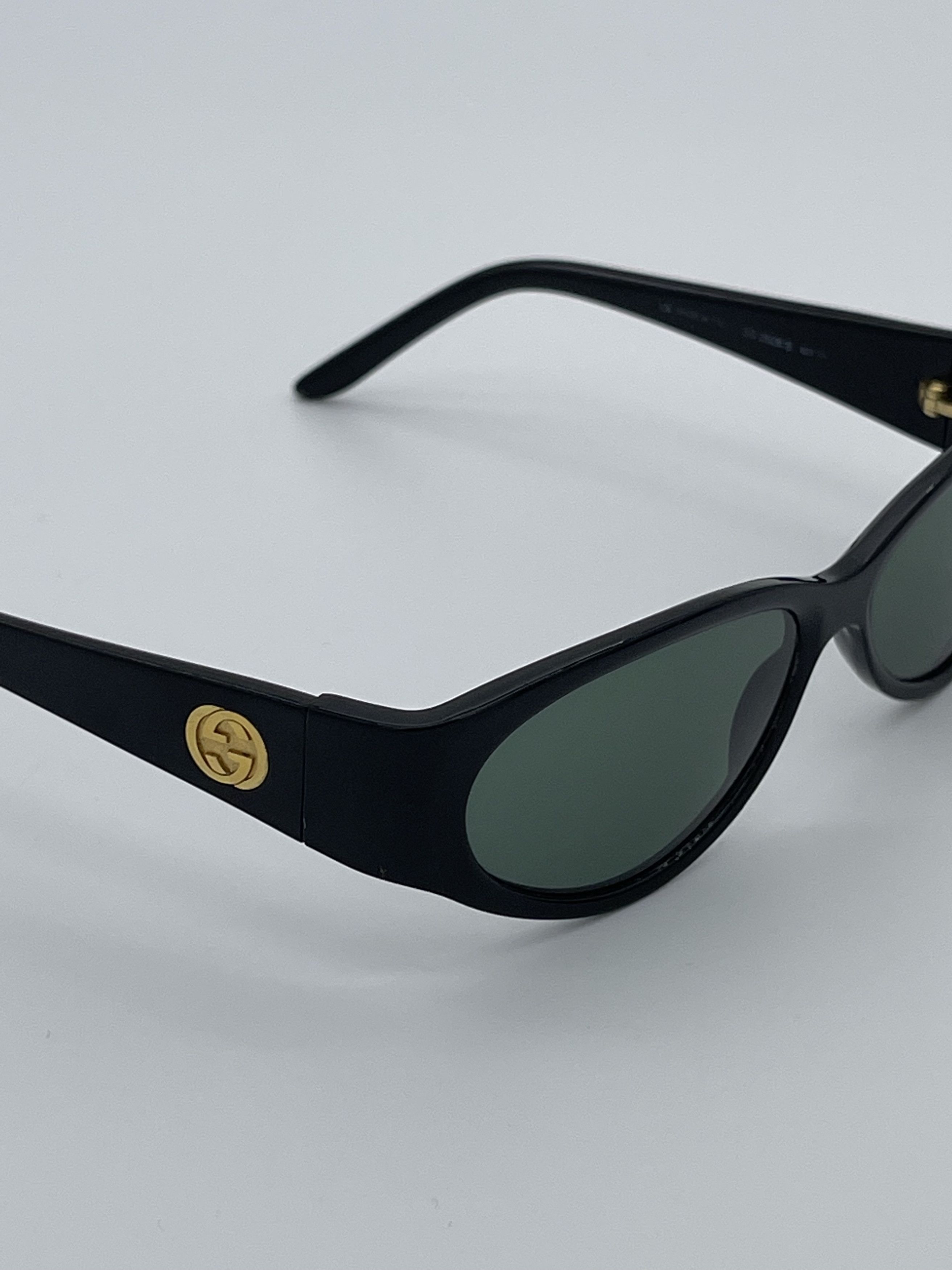 Gucci Rare Vintage Gucci Black Sunglasses Size ONE SIZE - 4 Thumbnail