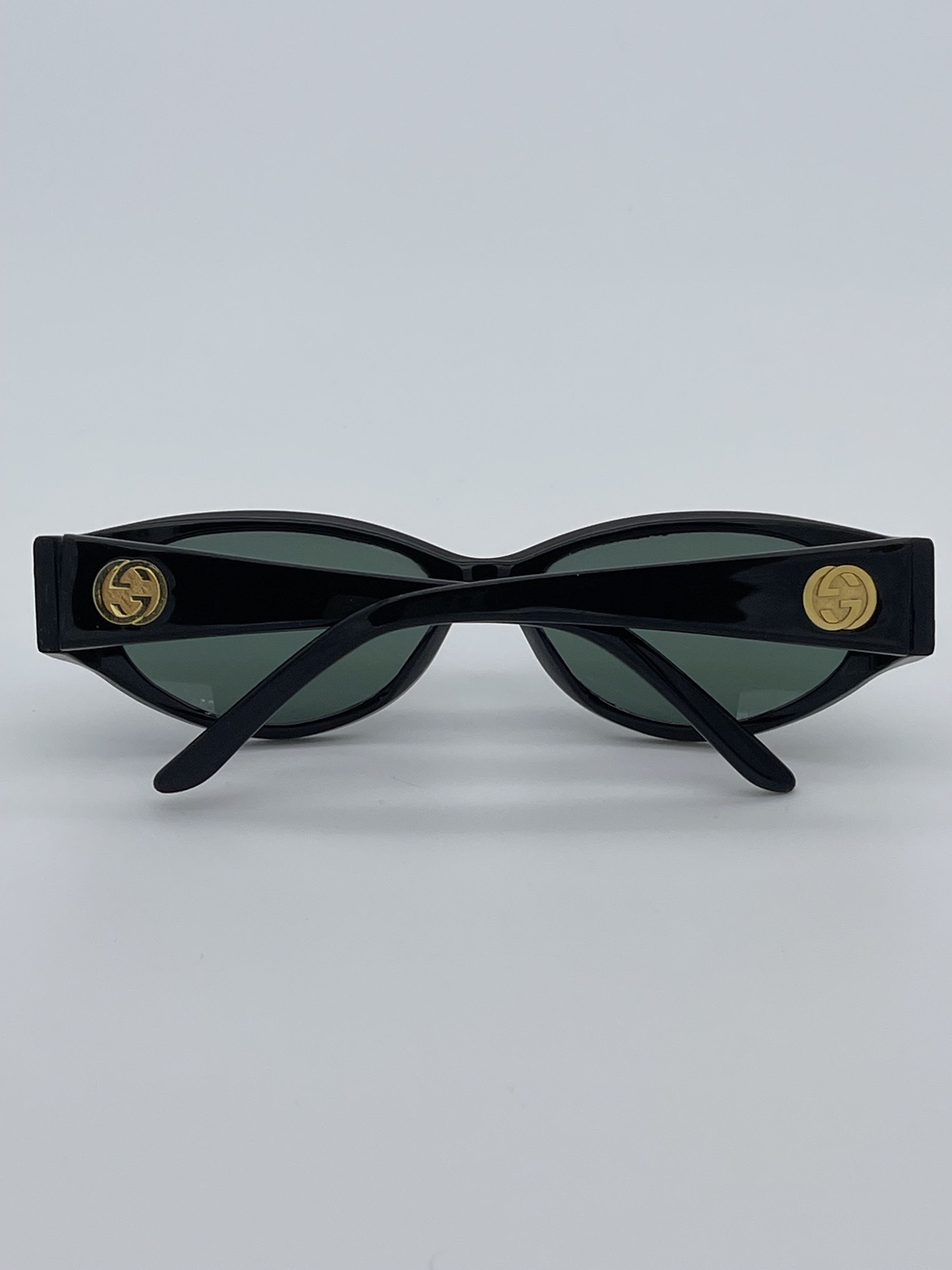 Gucci Rare Vintage Gucci Black Sunglasses Size ONE SIZE - 6 Preview