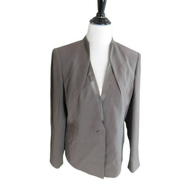 Lafayette 148 Lafayette 148 Size 12 Designer taupe Lined Career Jacket ...