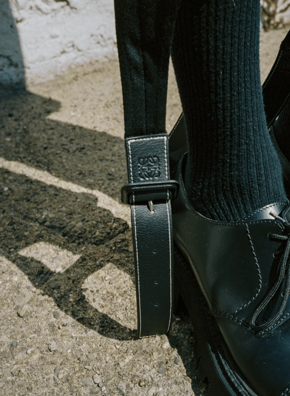 Loewe LEATHER STIRRUP STRAP TROUSER Size US 30 / EU 46 - 2 Thumbnail