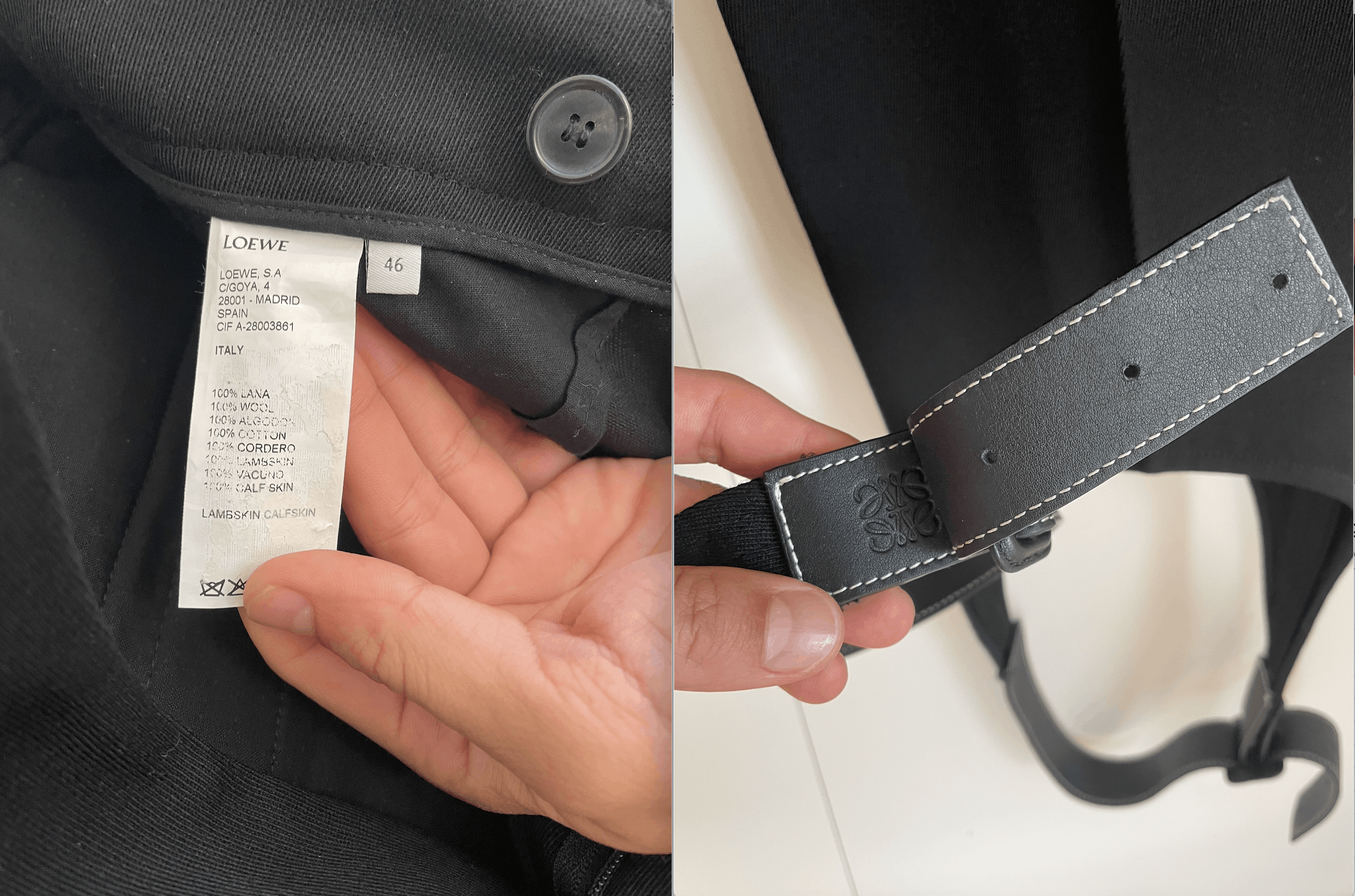 Loewe LEATHER STIRRUP STRAP TROUSER Size US 30 / EU 46 - 11 Thumbnail