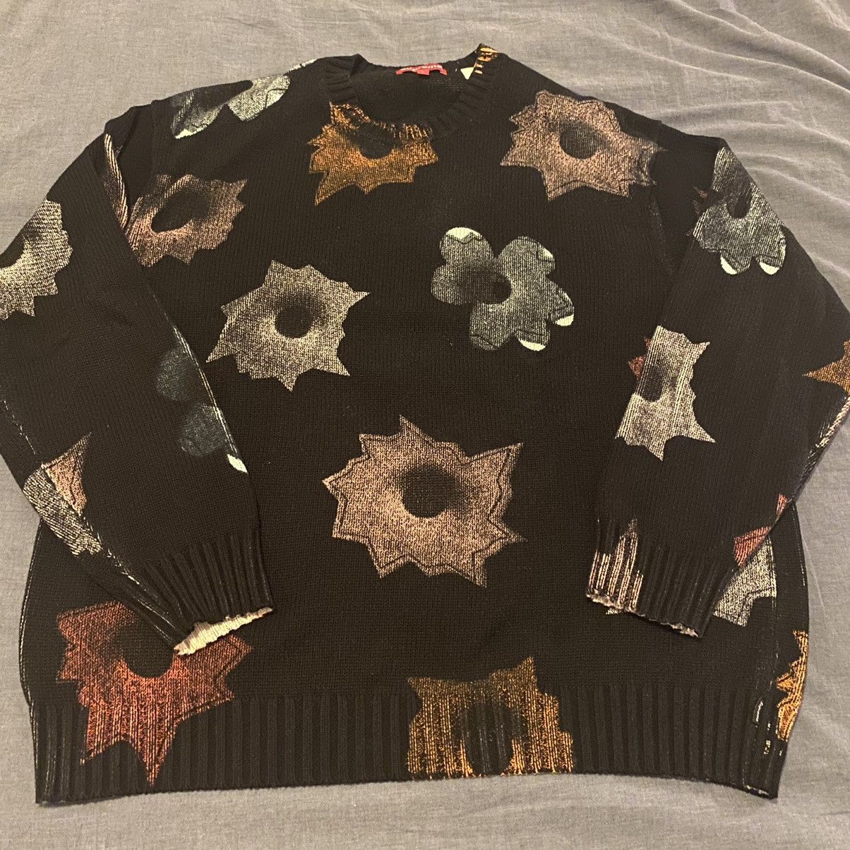 Supreme Used Supreme Nate Lowman Sweater Black | Grailed