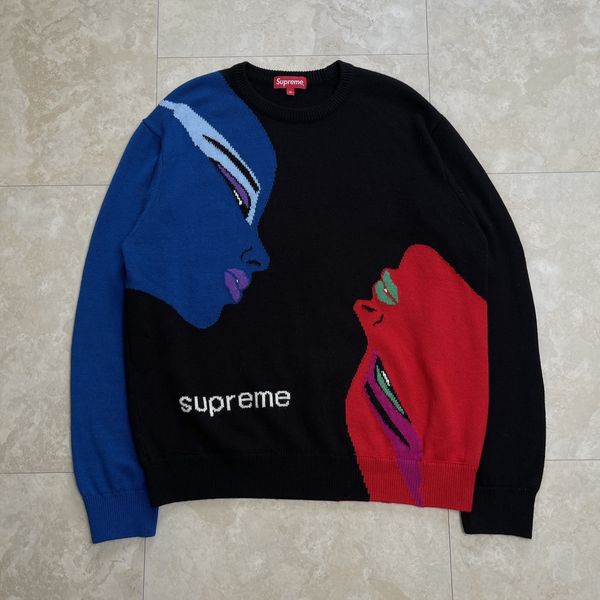 Supreme Supreme Faces Sweater | Grailed