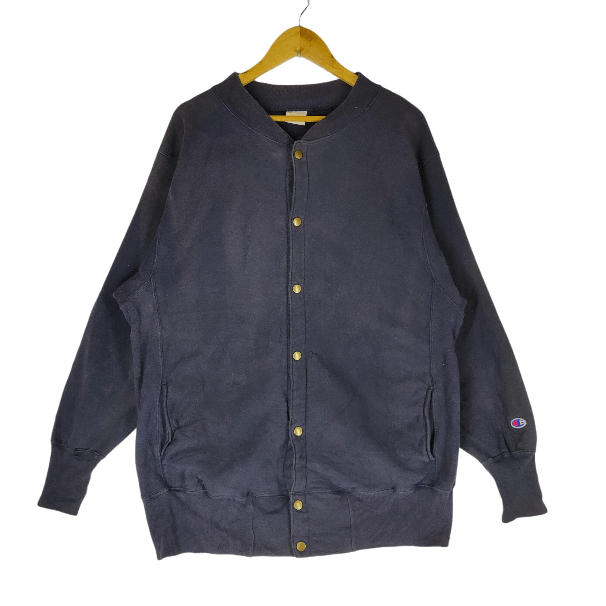 Champion Vintage CHAMPION REVERSE WEAVE USA FUll Button Sweatshirt Size US XL / EU 56 / 4 - 1 Thumbnail