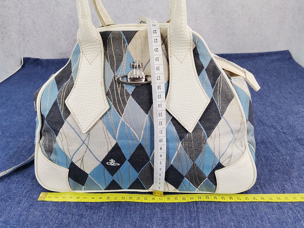 Vivienne Westwood checkered blue signature pattern small bag Size ONE SIZE - 7 Thumbnail