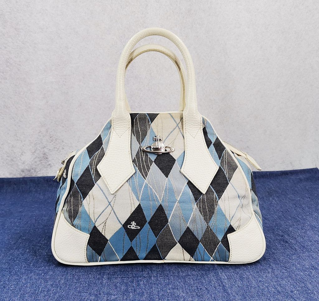 Vivienne Westwood checkered blue signature pattern small bag Size ONE SIZE - 1 Preview