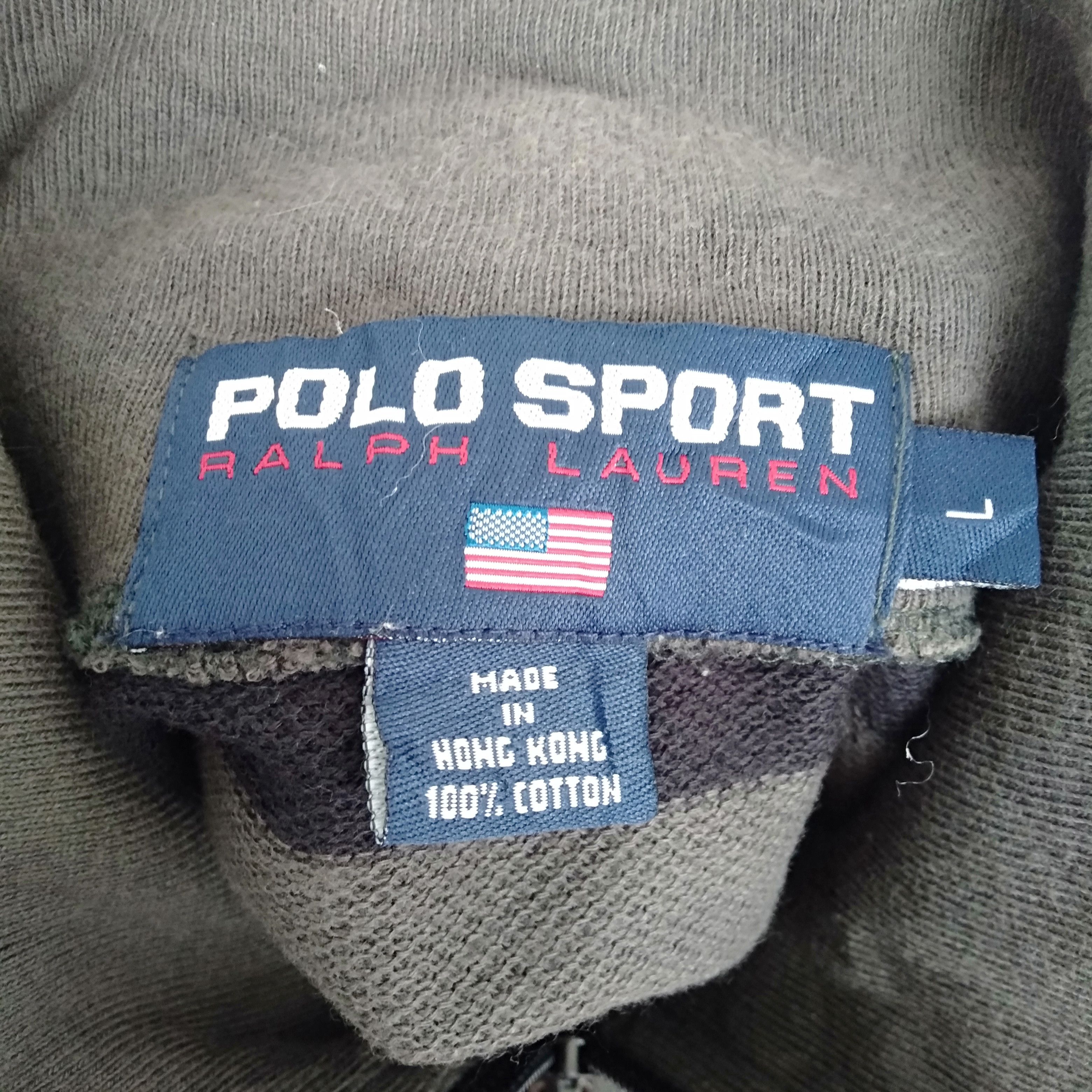 Designer Polo Sport Ralph Lauren Quater Zipper Stripes Style Size US M / EU 48-50 / 2 - 2 Thumbnail