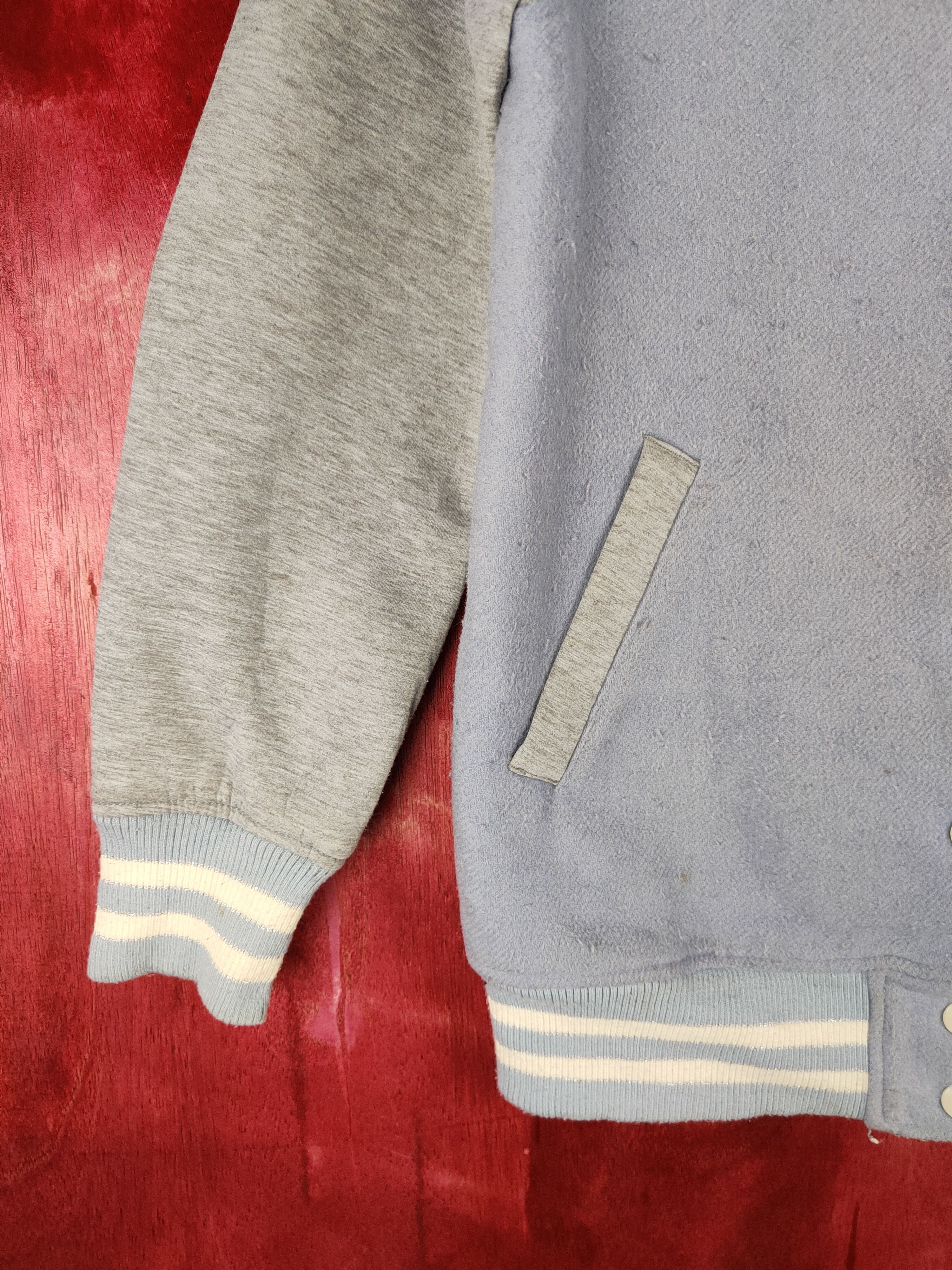 Japanese Brand Lindsay Blue varsirt sweater #4298 Size S / US 4 / IT 40 - 4 Thumbnail