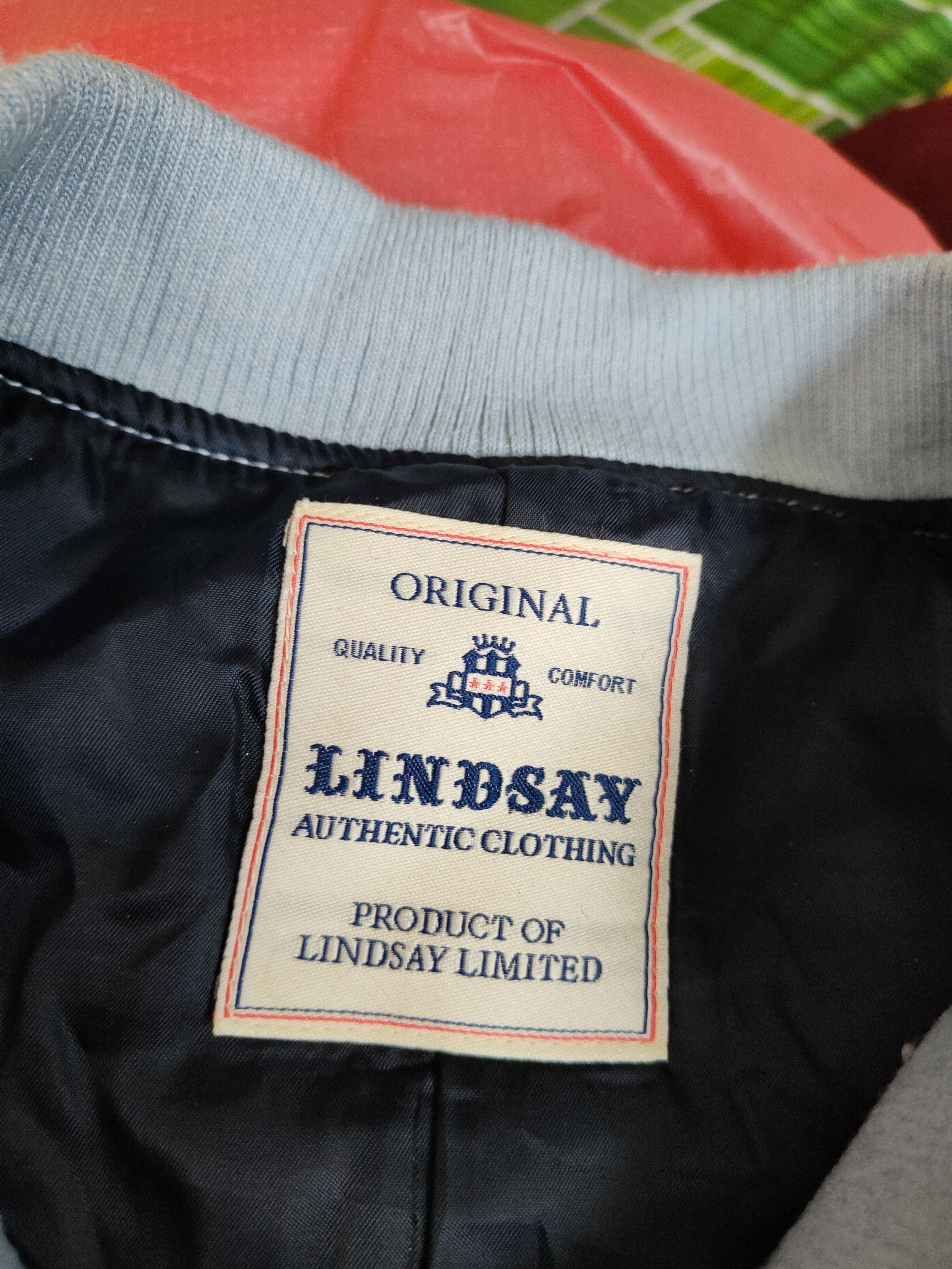 Japanese Brand Lindsay Blue varsirt sweater #4298 Size S / US 4 / IT 40 - 11 Thumbnail