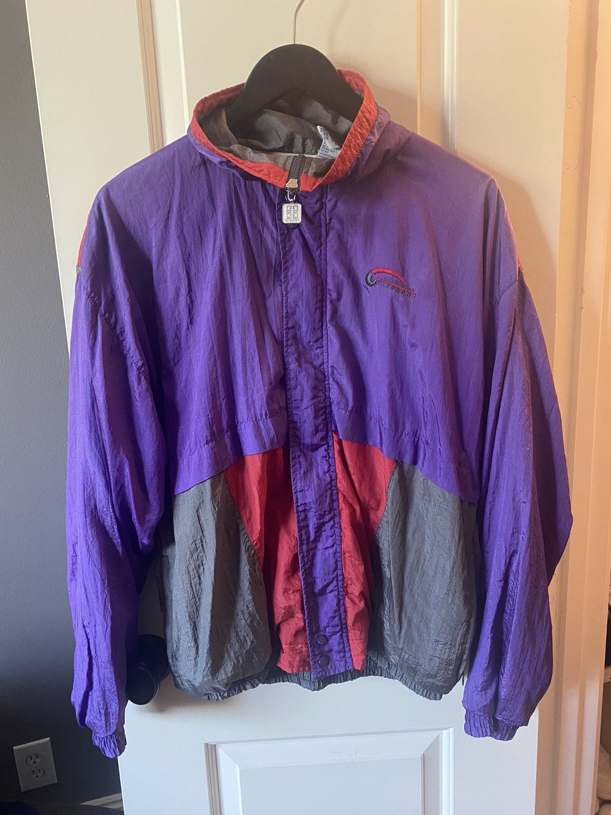 GIVENCHY ジャケット　パープル　L GIVENCHY Vintage Activewear Jacket 80s 90s Color Block