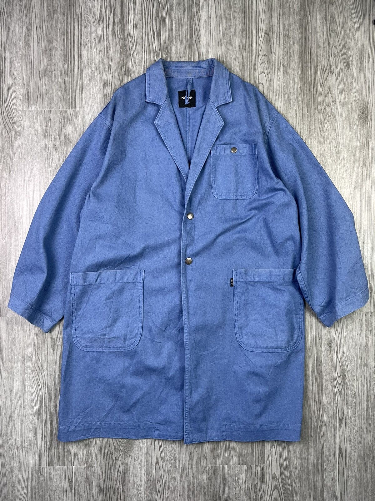 Issey Miyake × Ne-Net Issey Miyake Ne-Net cotton long parka jacket Size US M / EU 48-50 / 2 - 1 Thumbnail