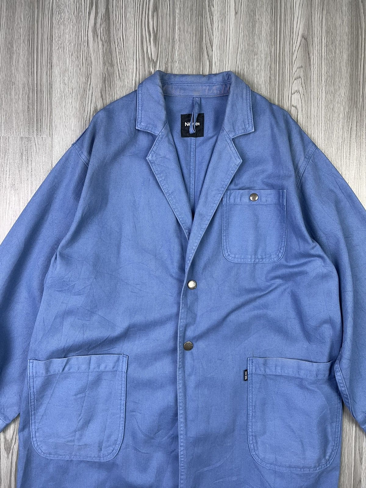 Issey Miyake × Ne-Net Issey Miyake Ne-Net cotton long parka jacket Size US M / EU 48-50 / 2 - 3 Thumbnail
