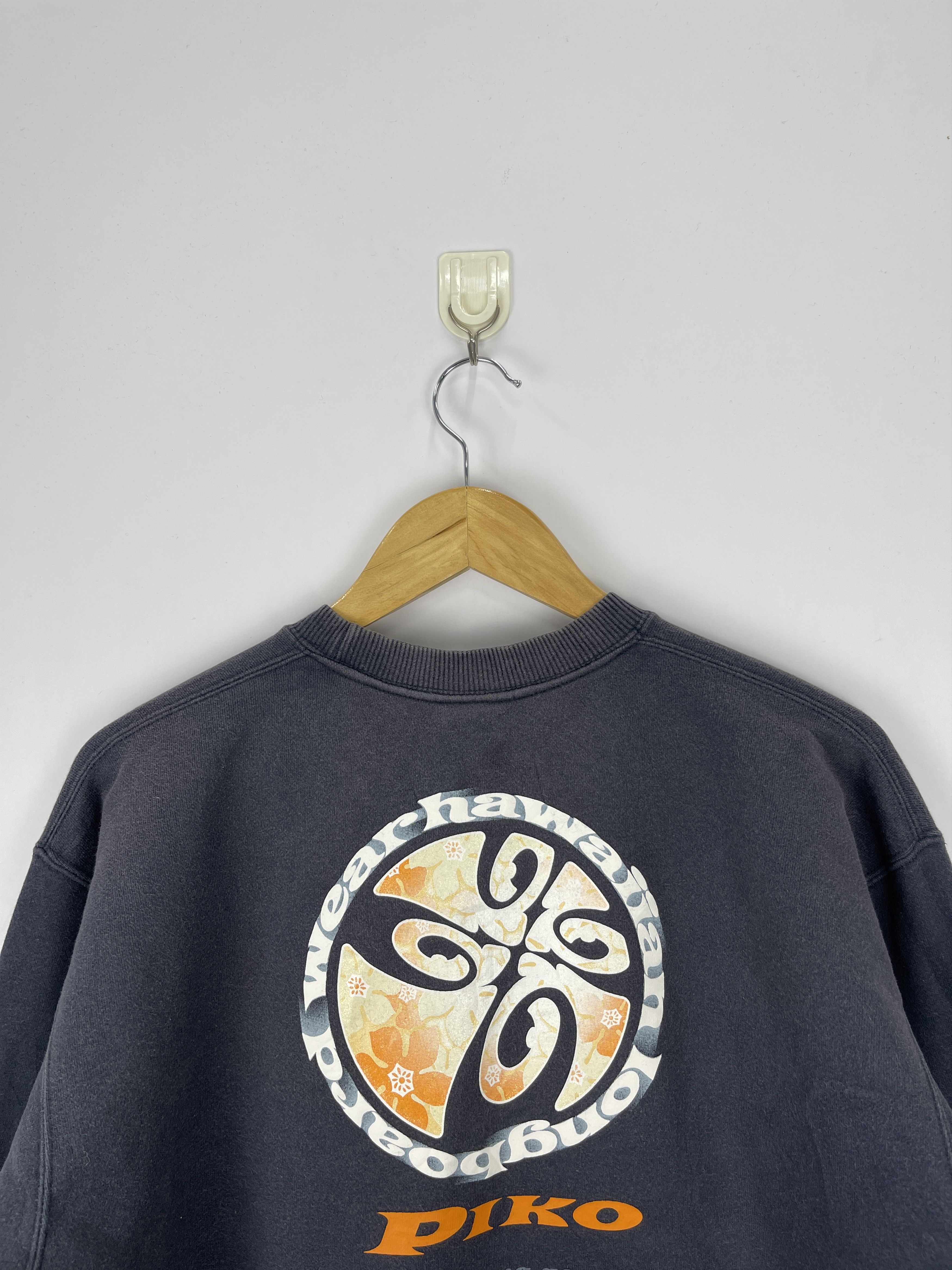 Vintage Piko Hawaiian Longboard Wear Faded Pullover Sweatshirt Size US M / EU 48-50 / 2 - 5 Thumbnail