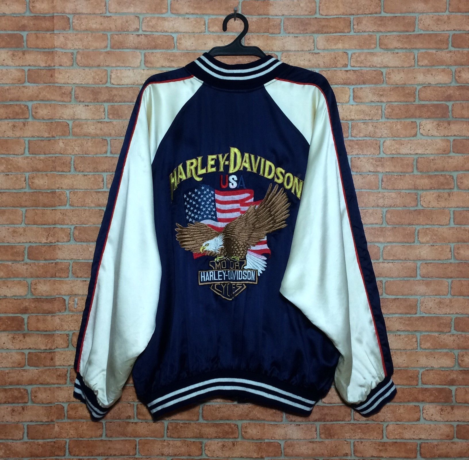 Harley Davidson Vintage Harley Davidson X Sukajan Embroidery Jacket