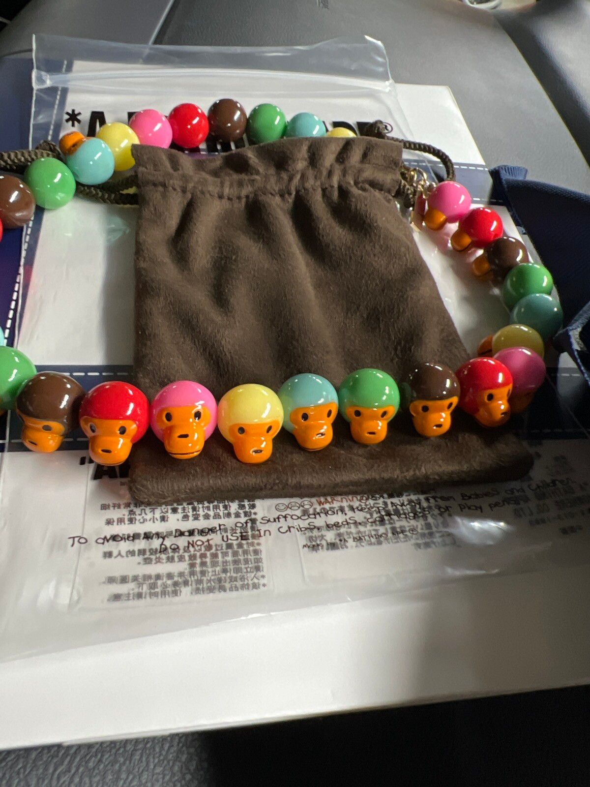 Bape BABY MILO RAINBOW NECKLACE | Grailed