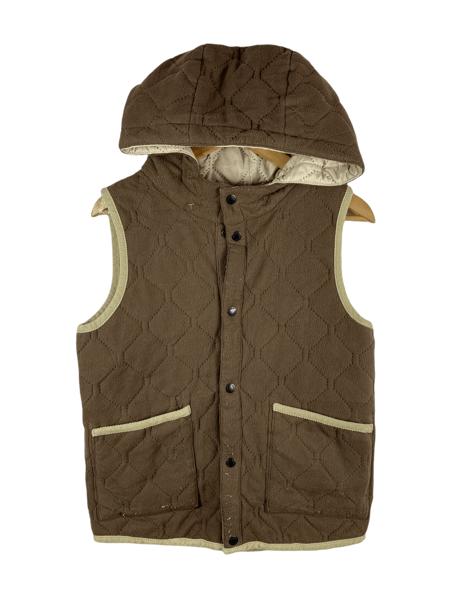 Japanese Brand 🔥Armen France Reversible Quilted Hoodie Vest Jacket Size US XS / EU 42 / 0 - 1 Thumbnail
