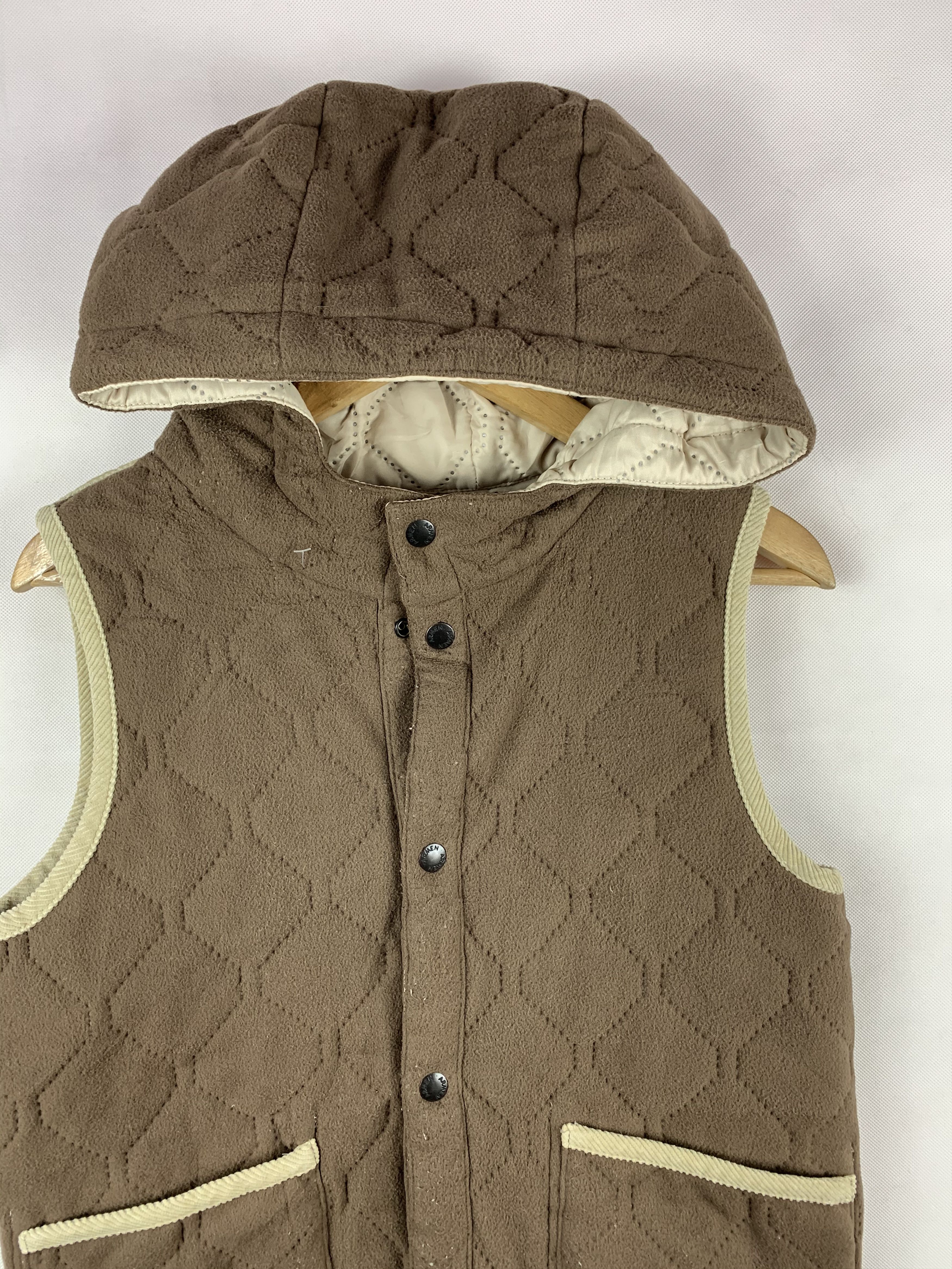 Japanese Brand 🔥Armen France Reversible Quilted Hoodie Vest Jacket Size US XS / EU 42 / 0 - 5 Thumbnail