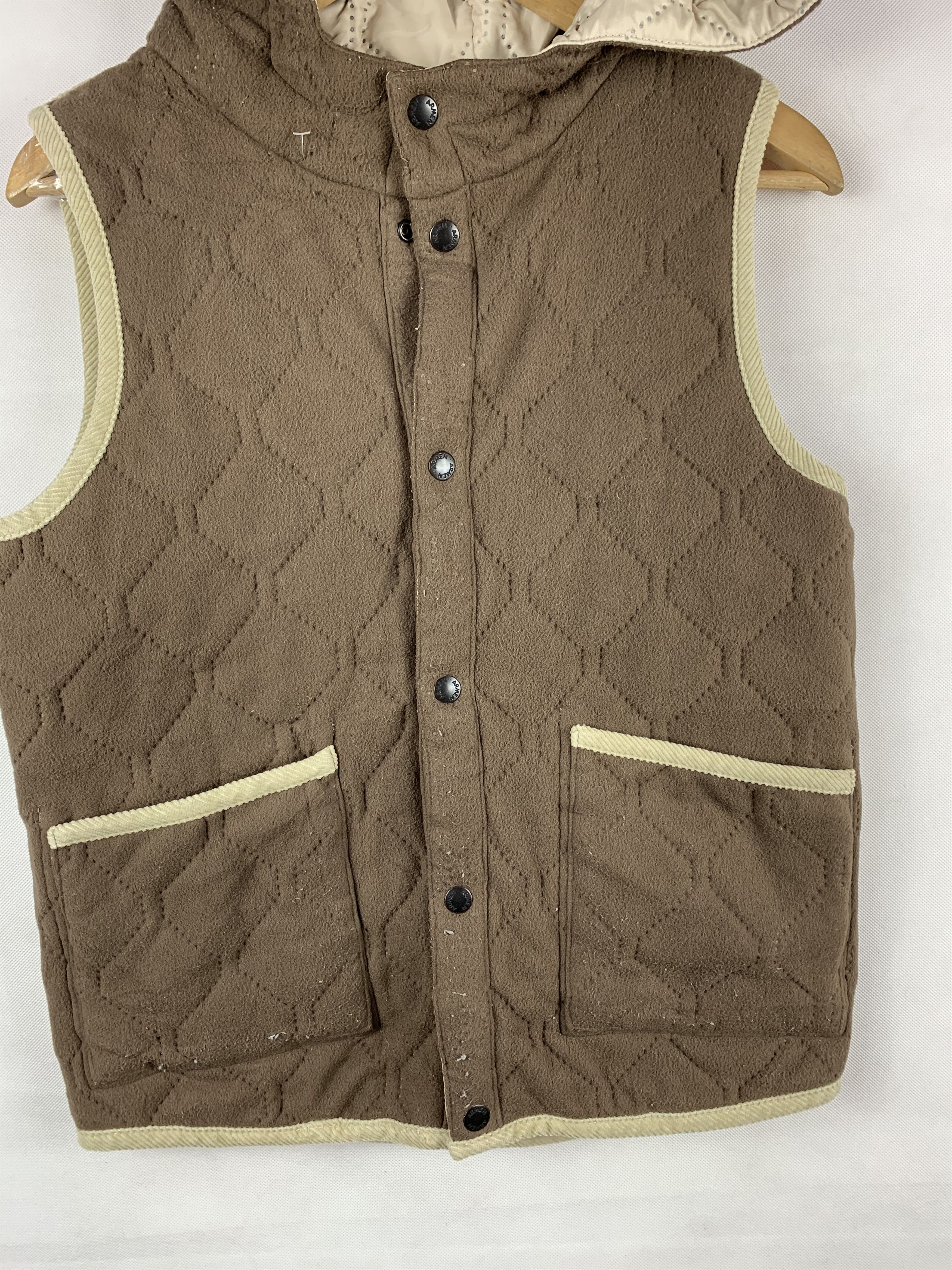 Japanese Brand 🔥Armen France Reversible Quilted Hoodie Vest Jacket Size US XS / EU 42 / 0 - 6 Thumbnail