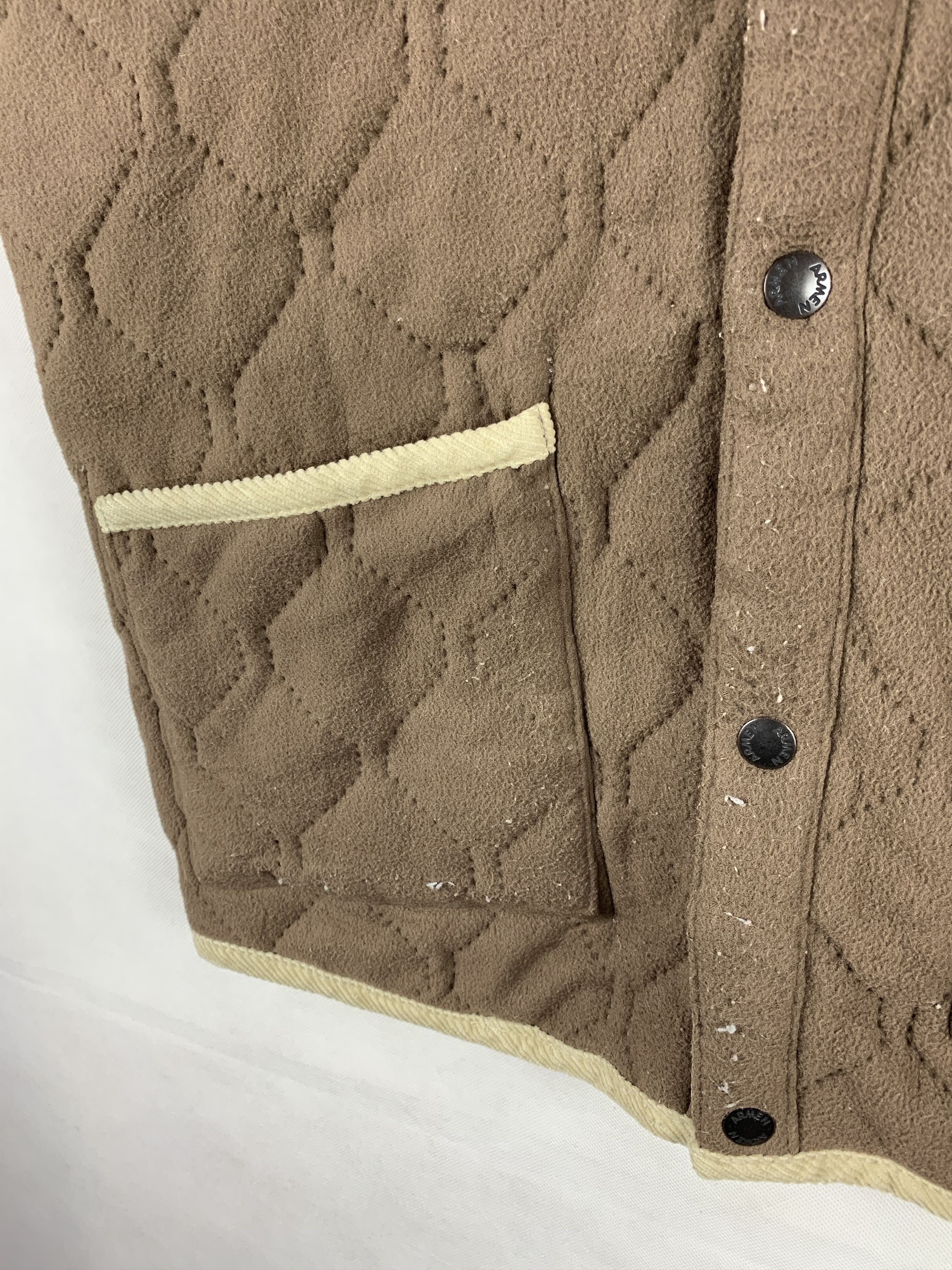 Japanese Brand 🔥Armen France Reversible Quilted Hoodie Vest Jacket Size US XS / EU 42 / 0 - 7 Thumbnail