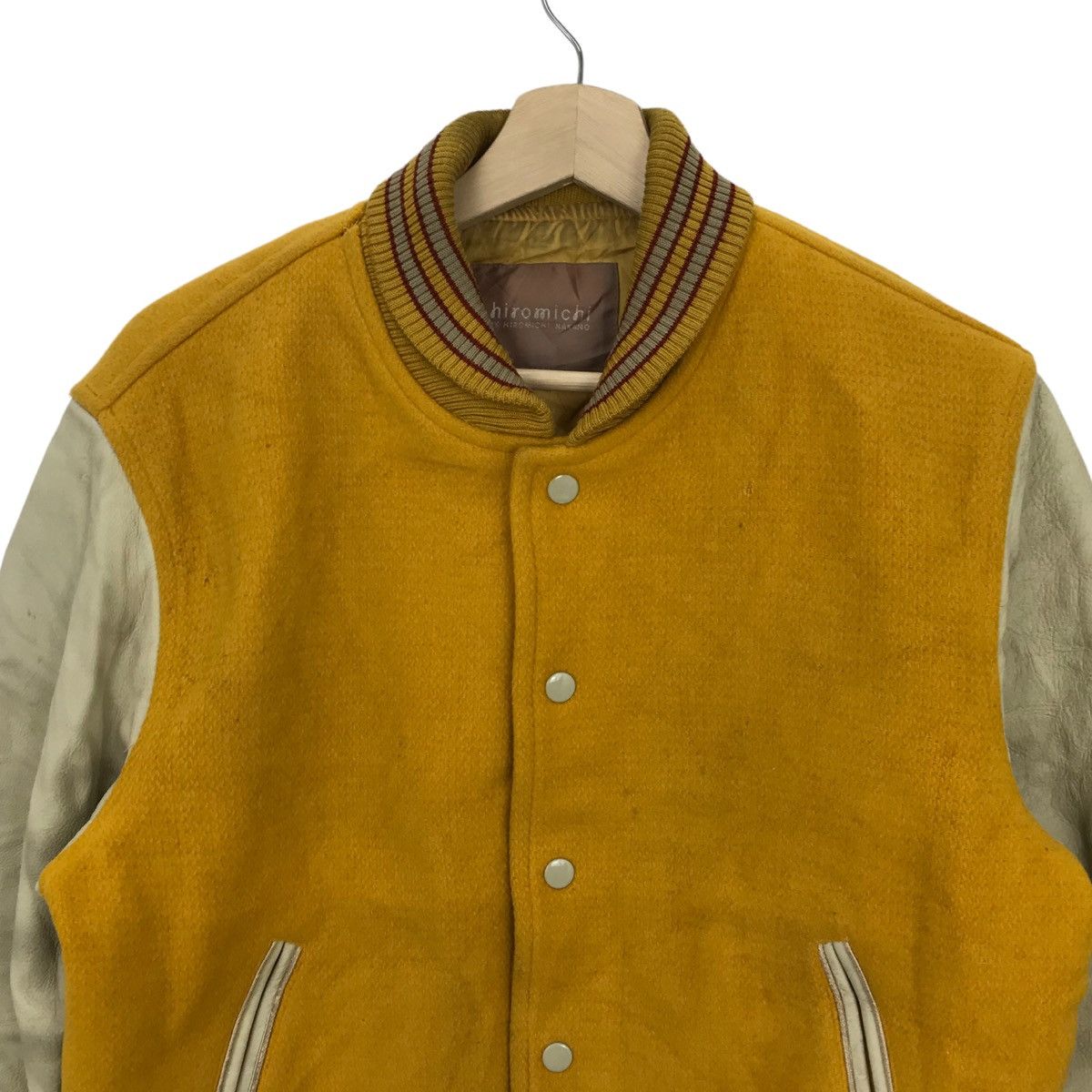 Japanese Brand Vintage 90s HIROMICHI By Hiromichi Nakano Varsity Jacket Size US L / EU 52-54 / 3 - 3 Thumbnail