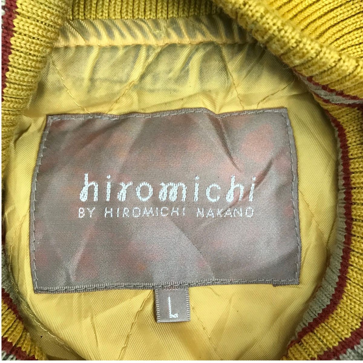 Japanese Brand Vintage 90s HIROMICHI By Hiromichi Nakano Varsity Jacket Size US L / EU 52-54 / 3 - 5 Thumbnail