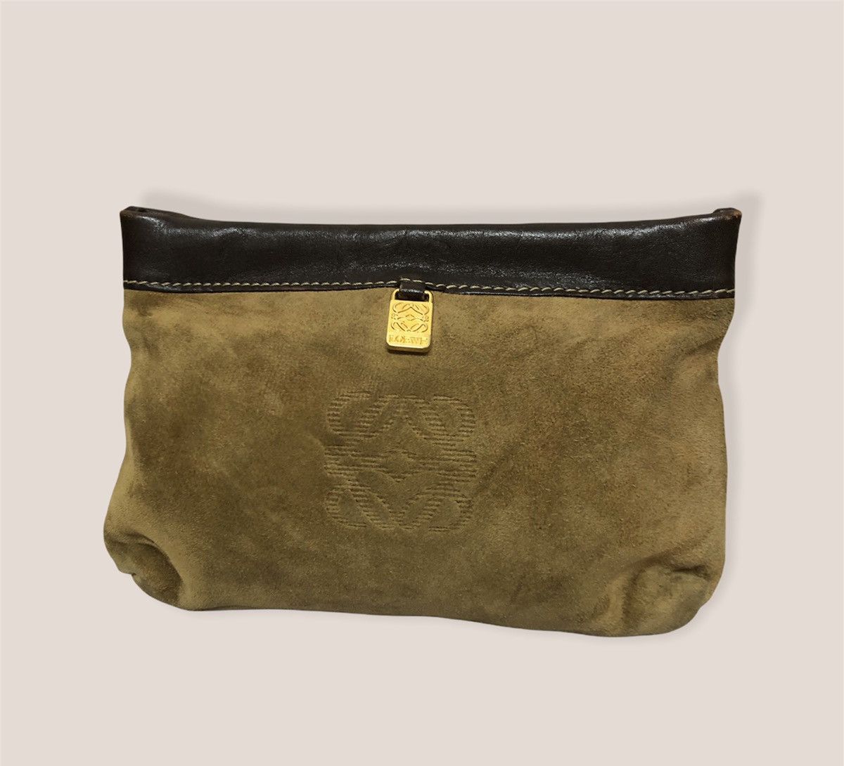 Loewe Vintage Full Leather Loewe Clutch Bag Size ONE SIZE - 2 Thumbnail