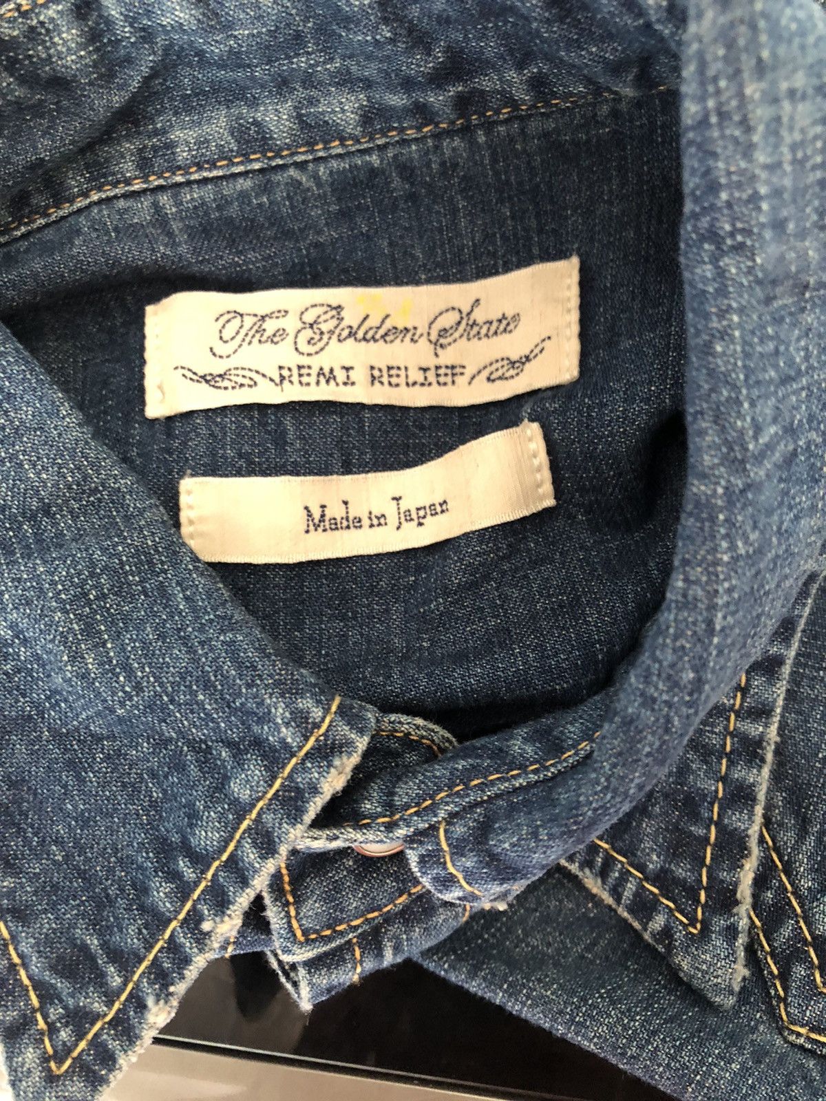 Remi Relief Remi Relief Japan The Golden State Denim Western Shirt Size US S / EU 44-46 / 1 - 14 Thumbnail