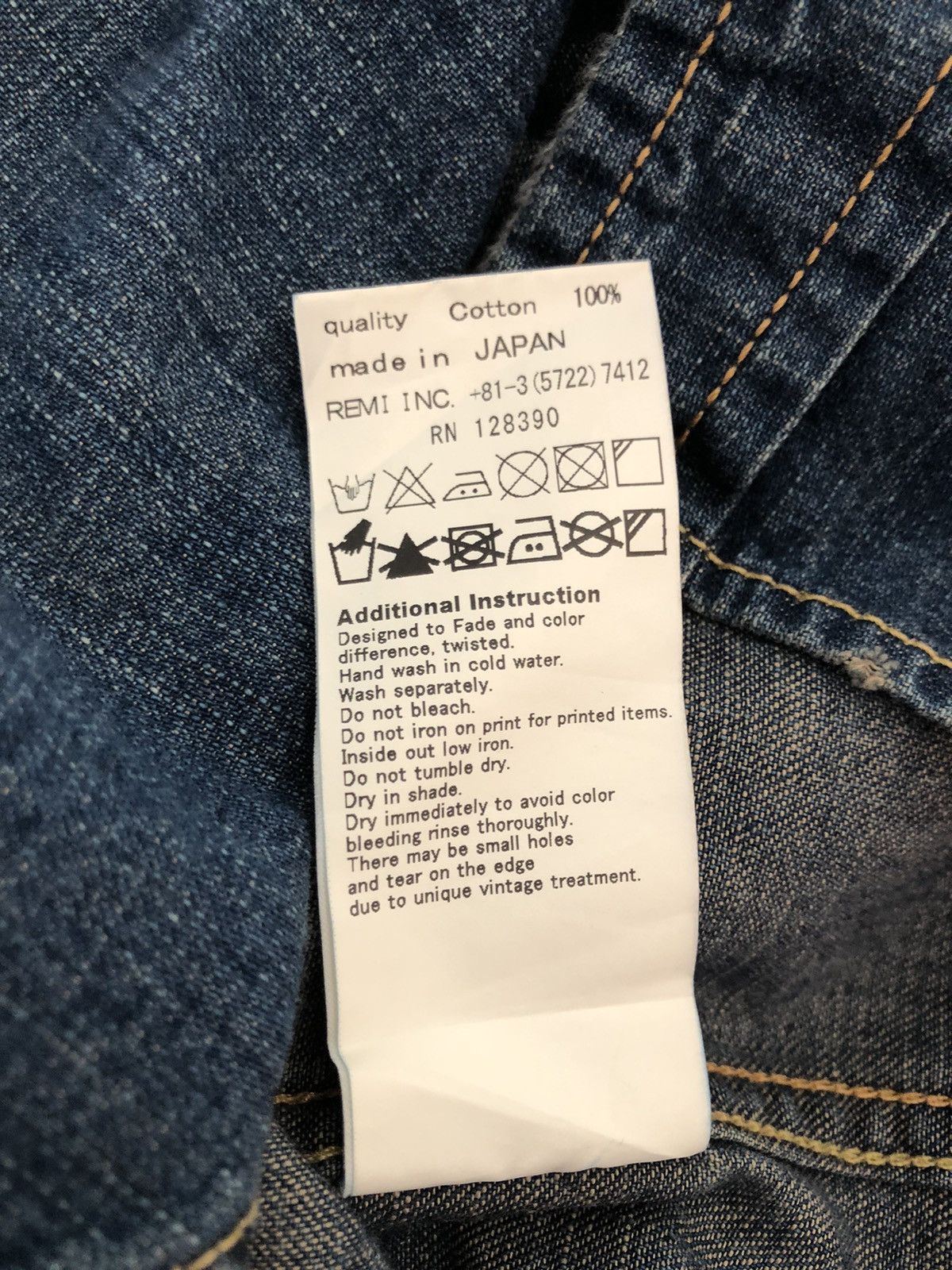 Remi Relief Remi Relief Japan The Golden State Denim Western Shirt Size US S / EU 44-46 / 1 - 16 Thumbnail
