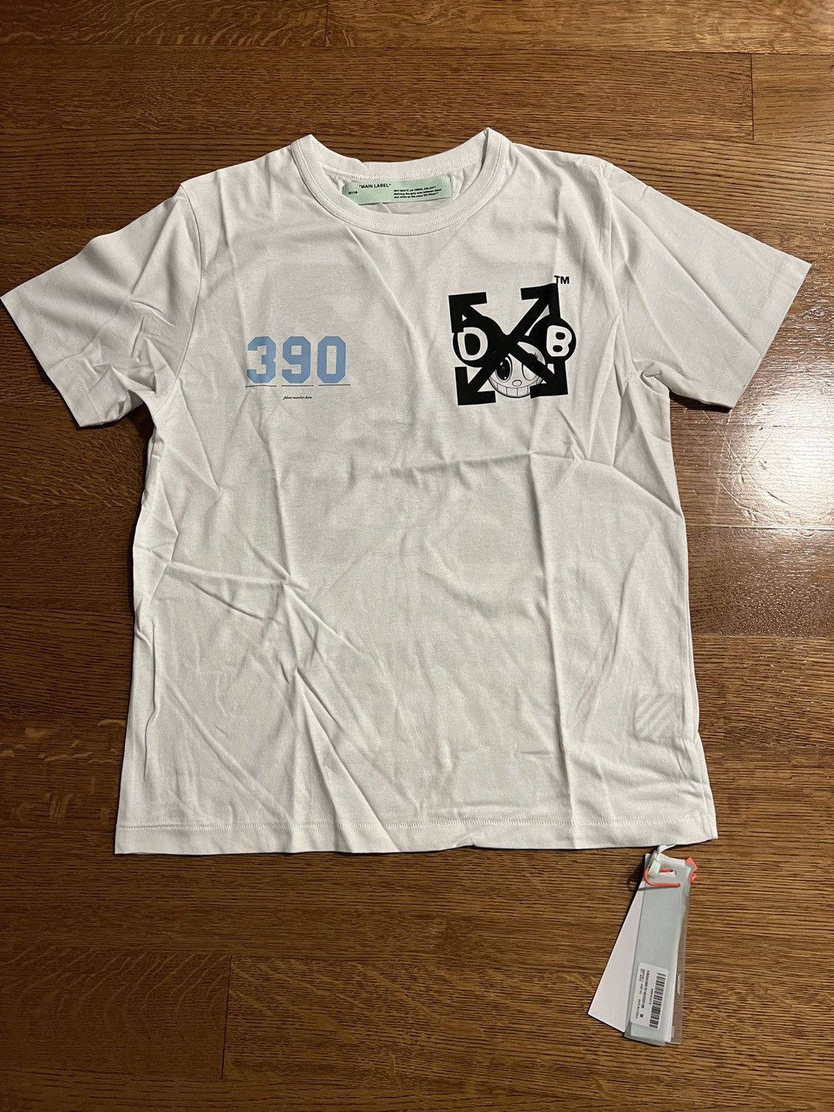 Off white x takashi murakami tee best sale