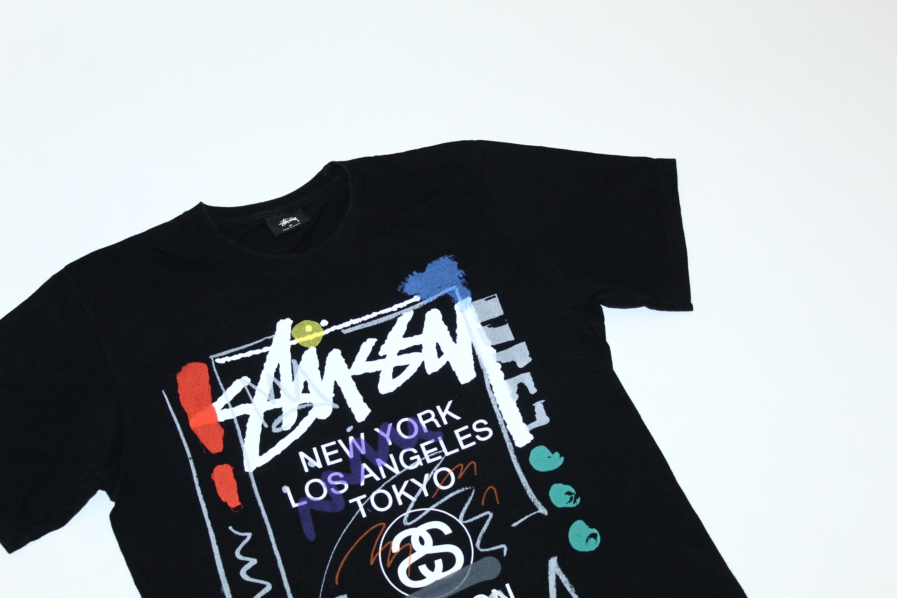 Stussy Y2K💥'00 Stussy World Tour Graphic OG T-shirt Size US M / EU 48-50 / 2 - 2 Thumbnail