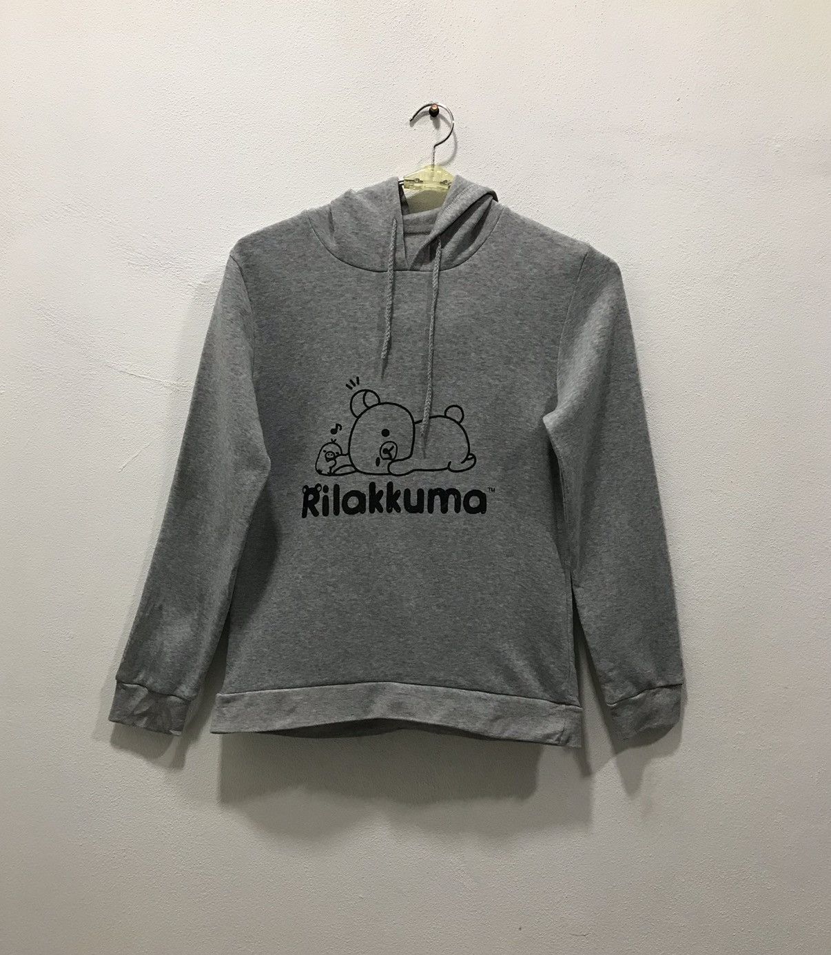 image of Vintage Rilakkuma Hoddie in Grey, Men's (Size Medium)