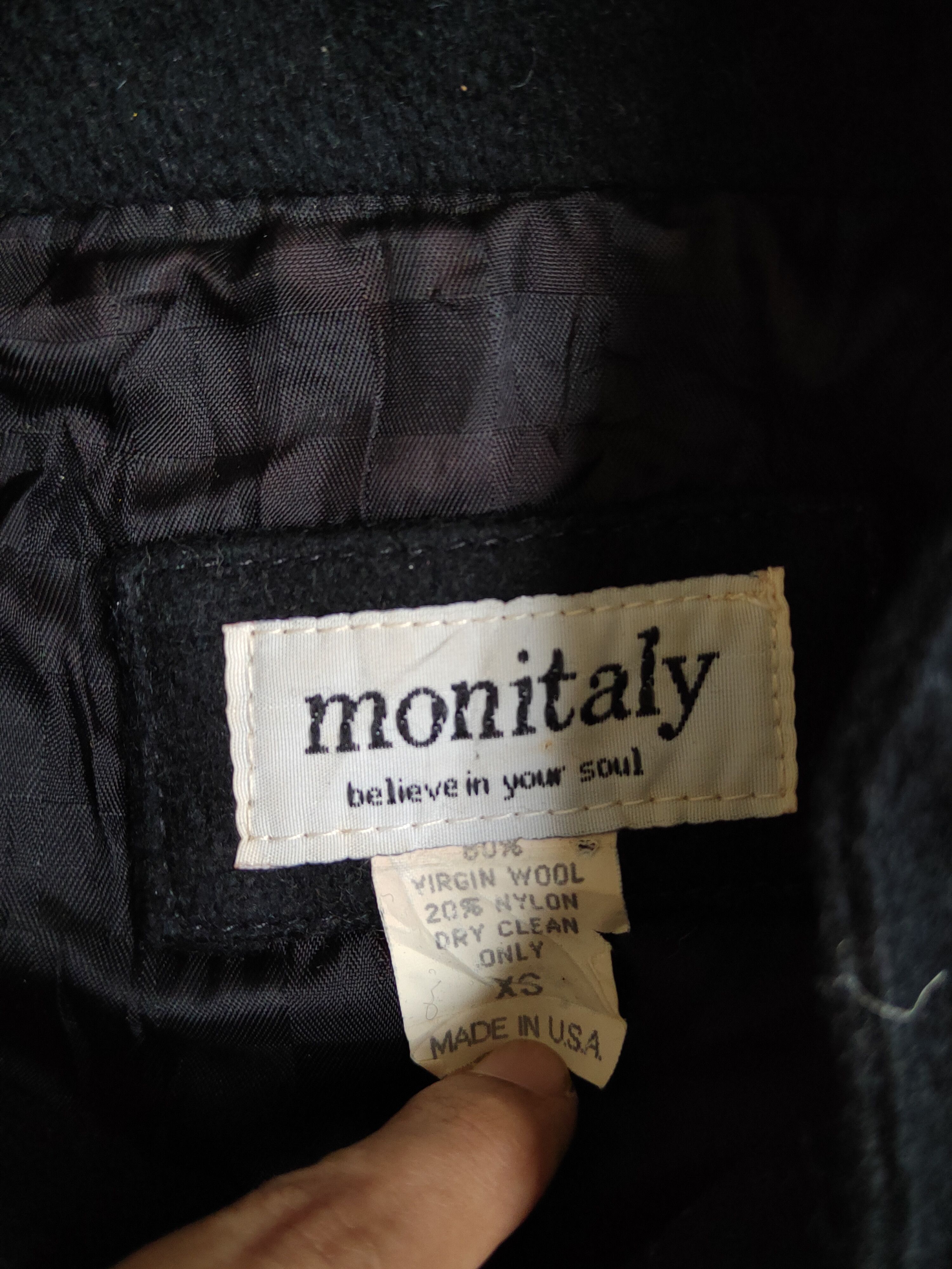 Monitaly DL Monitaly X Beams made in usa Black Sweater #4292 Size US XS / EU 42 / 0 - 12 Thumbnail