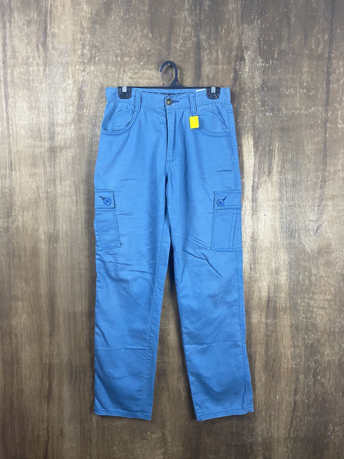 Japanese Brand D Run Through multipocket blue utility Cargo Pants #2442 Size US 28 / EU 44 - 1 Thumbnail