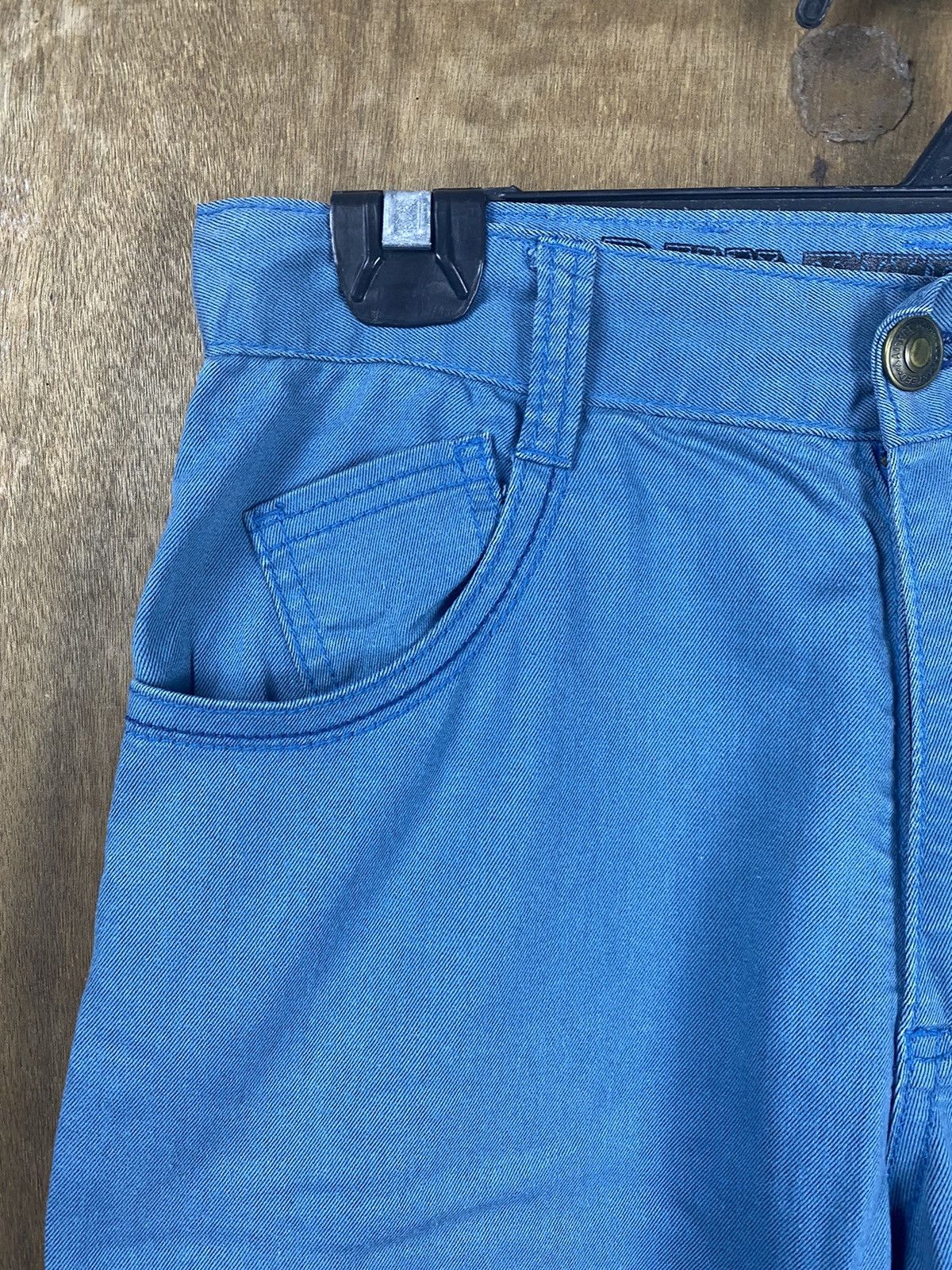 Japanese Brand D Run Through multipocket blue utility Cargo Pants #2442 Size US 28 / EU 44 - 4 Thumbnail
