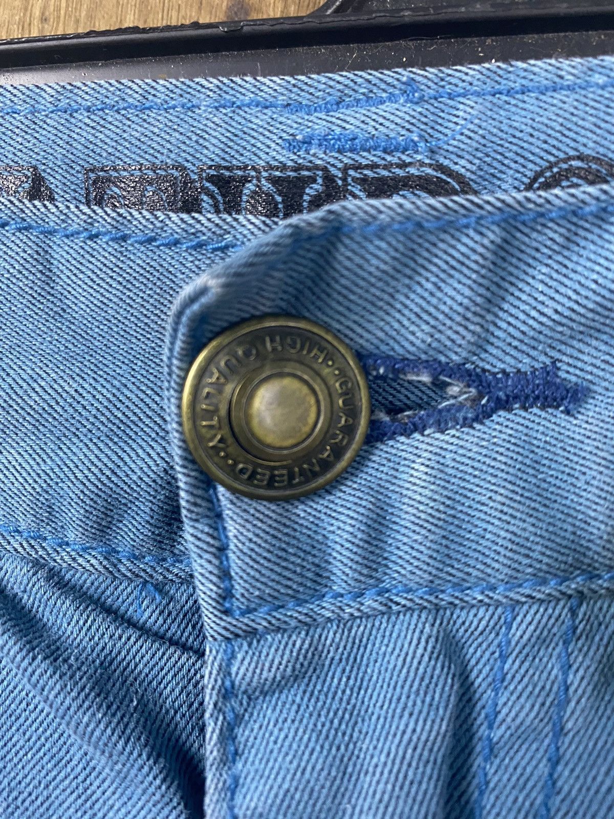 Japanese Brand D Run Through multipocket blue utility Cargo Pants #2442 Size US 28 / EU 44 - 8 Thumbnail
