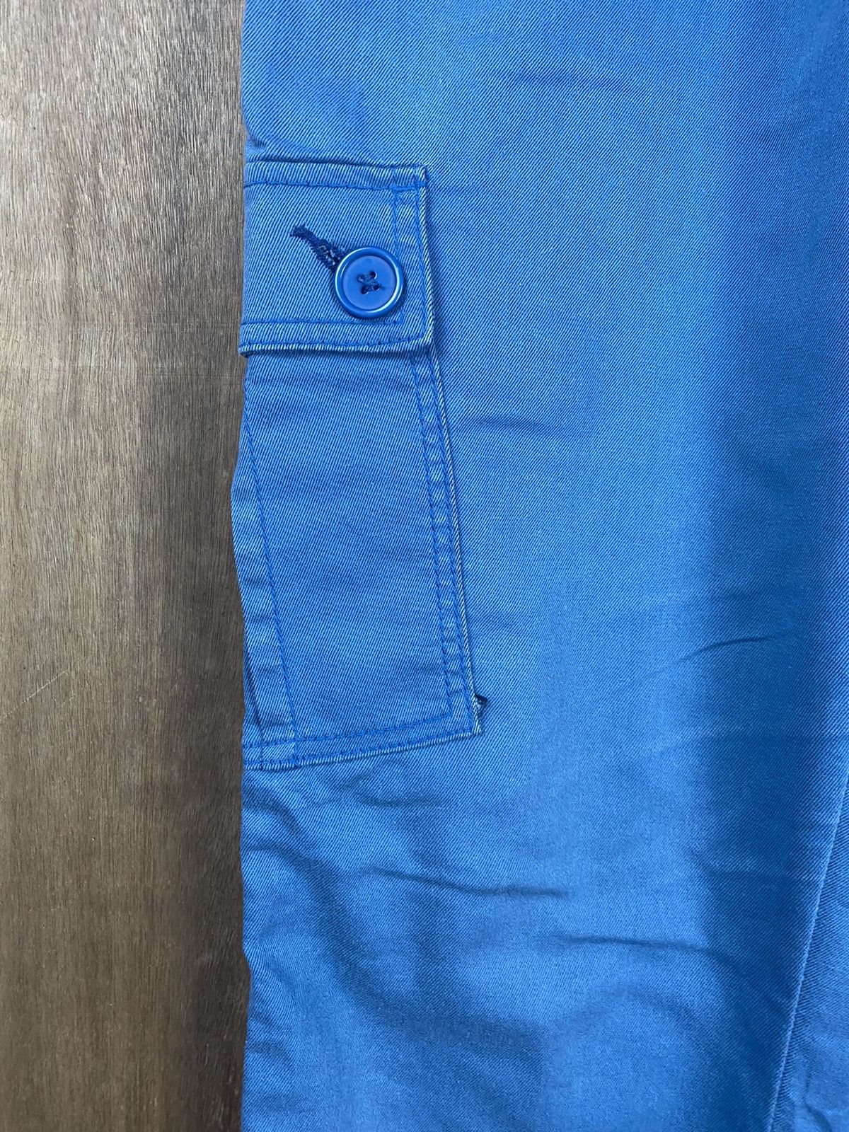 Japanese Brand D Run Through multipocket blue utility Cargo Pants #2442 Size US 28 / EU 44 - 6 Thumbnail