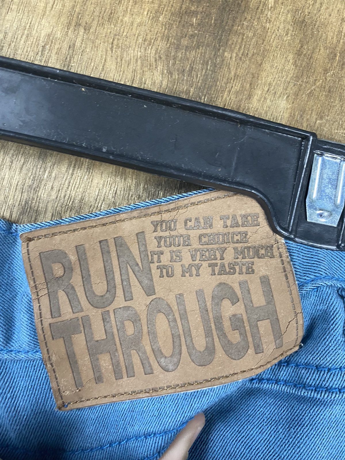 Japanese Brand D Run Through multipocket blue utility Cargo Pants #2442 Size US 28 / EU 44 - 16 Thumbnail
