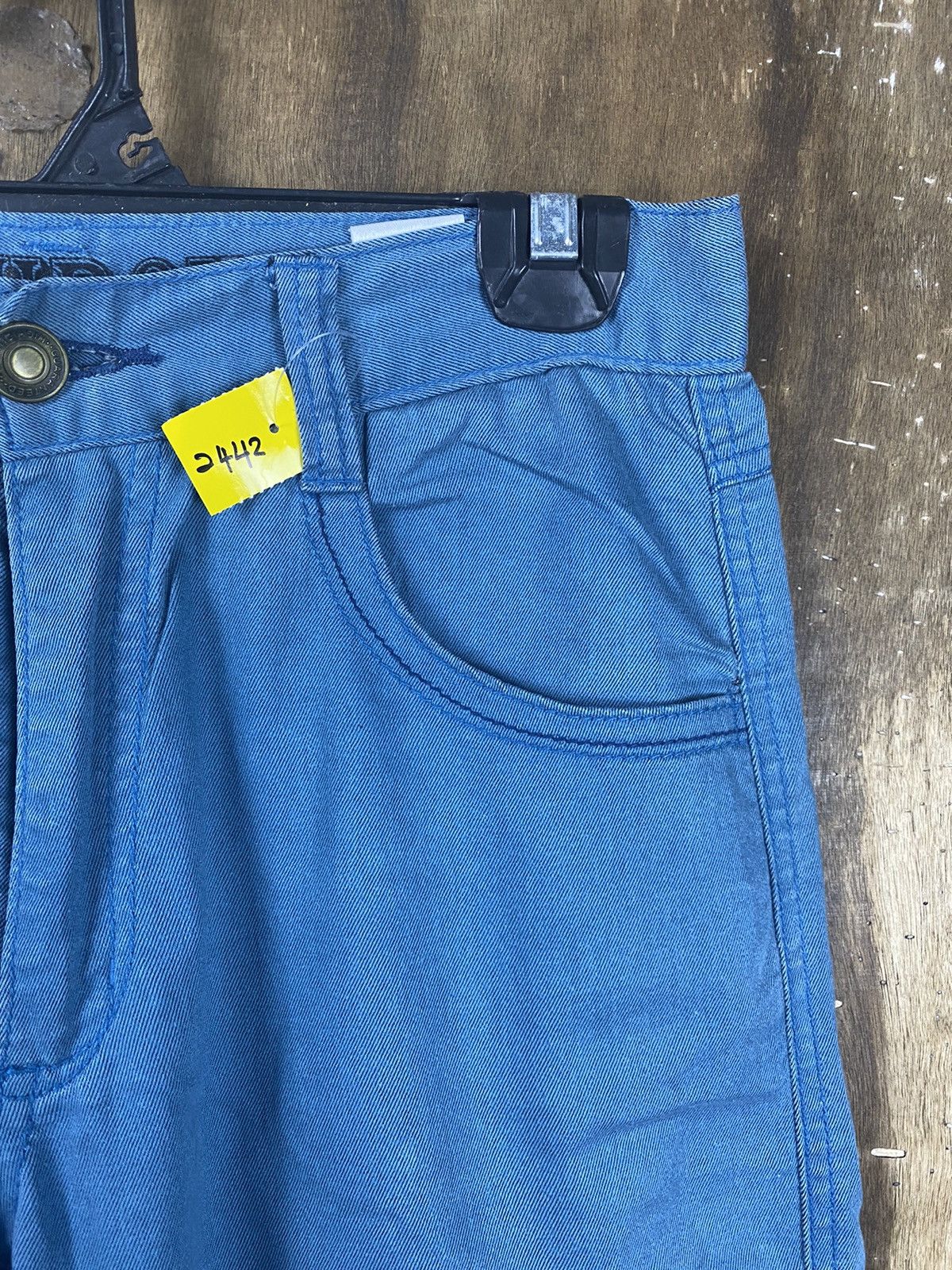 Japanese Brand D Run Through multipocket blue utility Cargo Pants #2442 Size US 28 / EU 44 - 5 Thumbnail