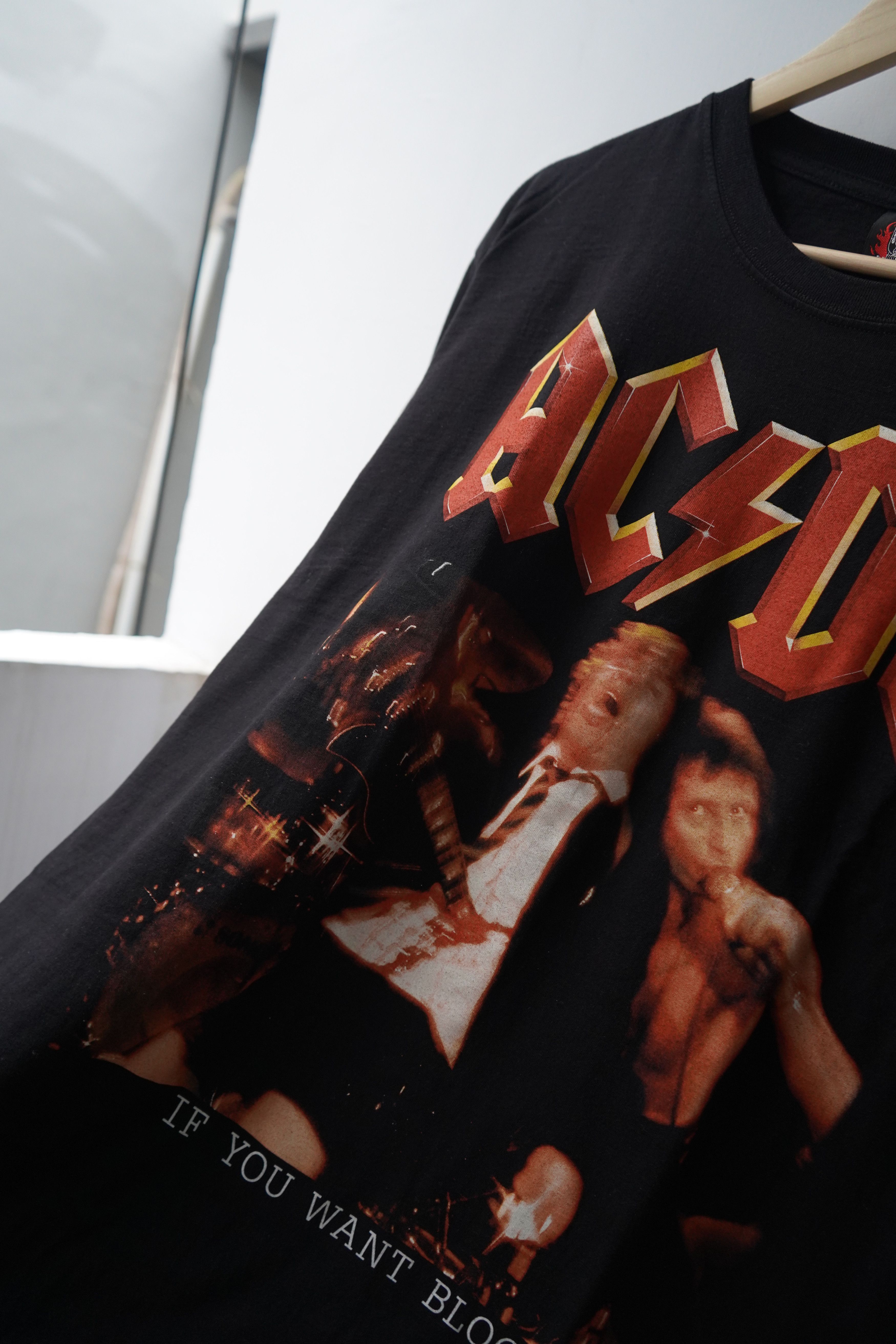 AC/DC × Band Tees RARE ACDC You Want Blood Black T Shirt Size US XL / EU 56 / 4 - 6 Thumbnail