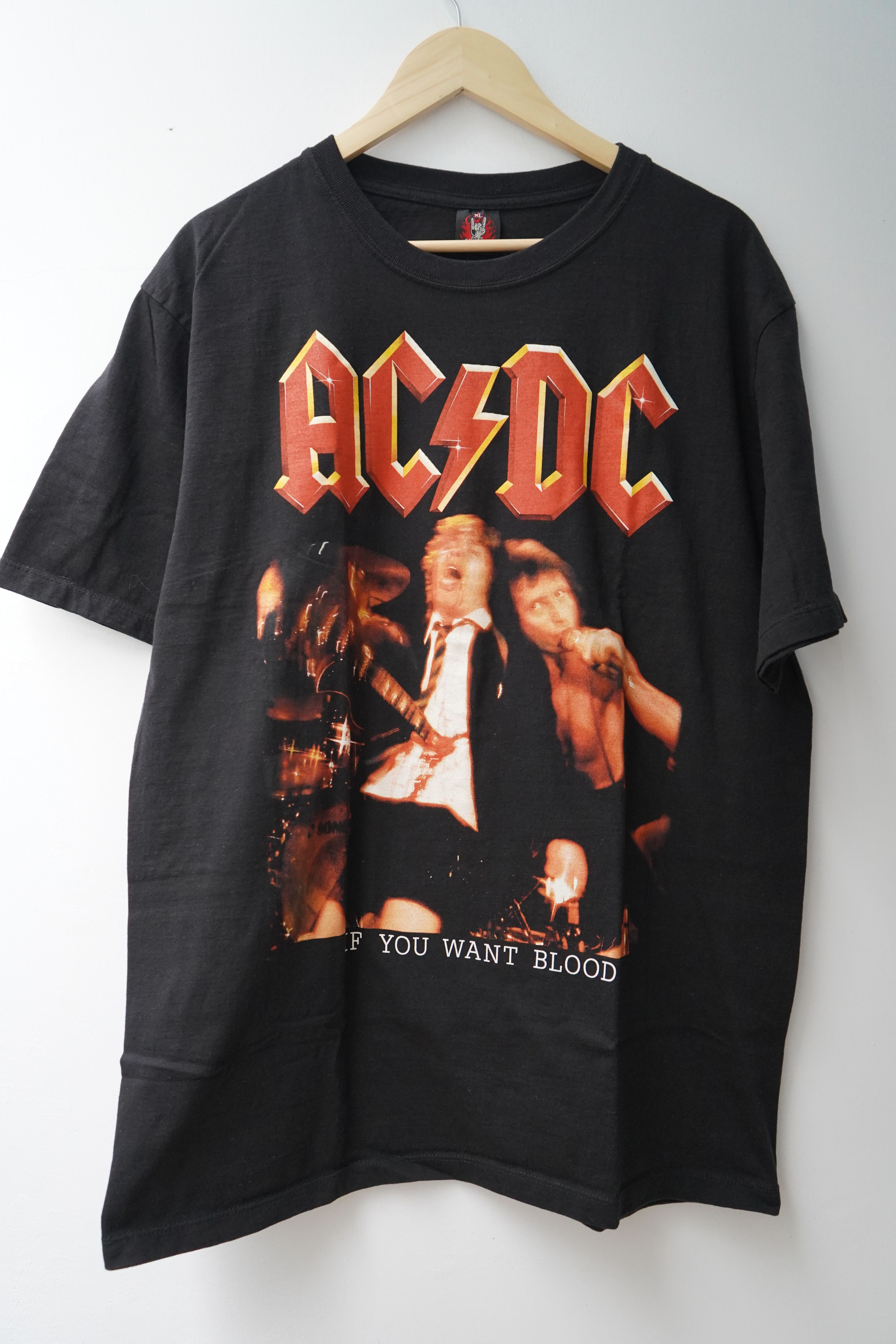 AC/DC × Band Tees RARE ACDC You Want Blood Black T Shirt Size US XL / EU 56 / 4 - 2 Thumbnail