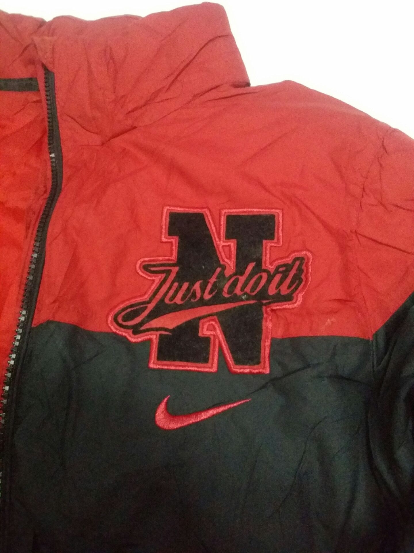 Nike (A10) NIKE - down puffer jacket..embroided logo Size US L / EU 52-54 / 3 - 3 Thumbnail