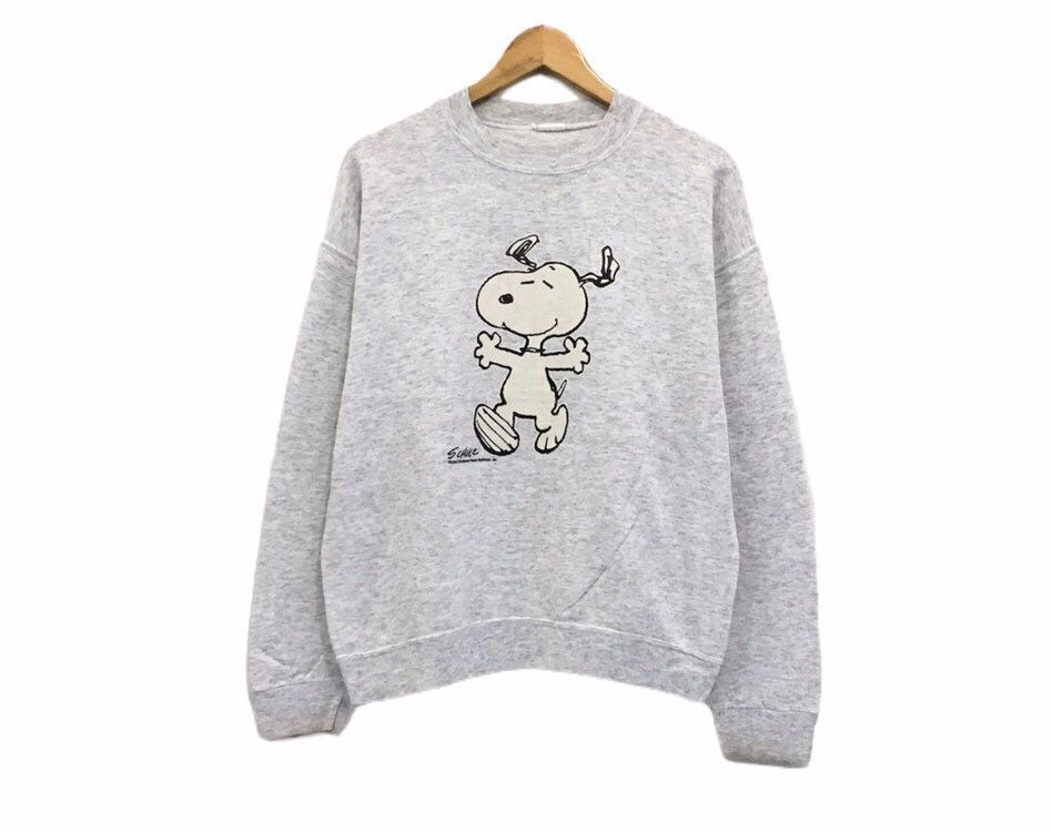 Vintage 90s Snoopy Crewneck Sweatshirt Big Logo Spell Out