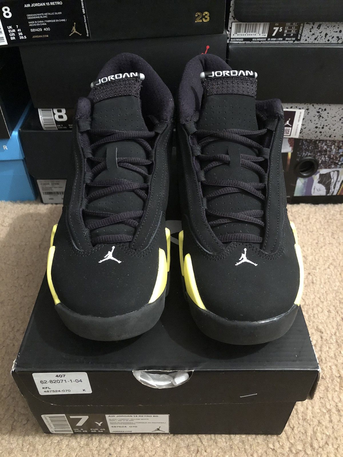 Air Jordan 14 Retro BG Thunder