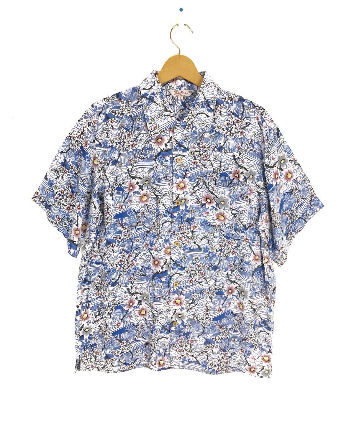 Japanese Brand Japanese PATINA Blossom Sakura Rayon Hawaiian Shirt Size US L / EU 52-54 / 3 - 1 Thumbnail