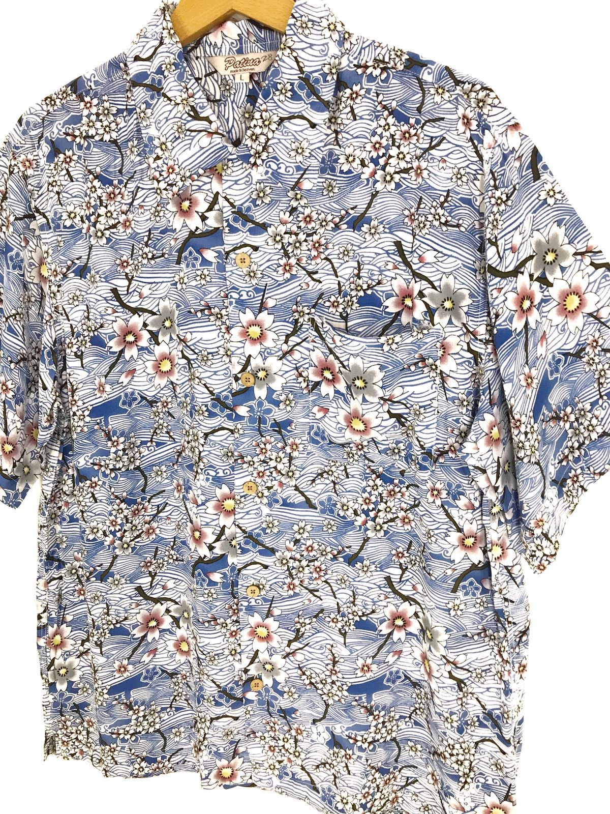 Japanese Brand Japanese PATINA Blossom Sakura Rayon Hawaiian Shirt Size US L / EU 52-54 / 3 - 5 Thumbnail