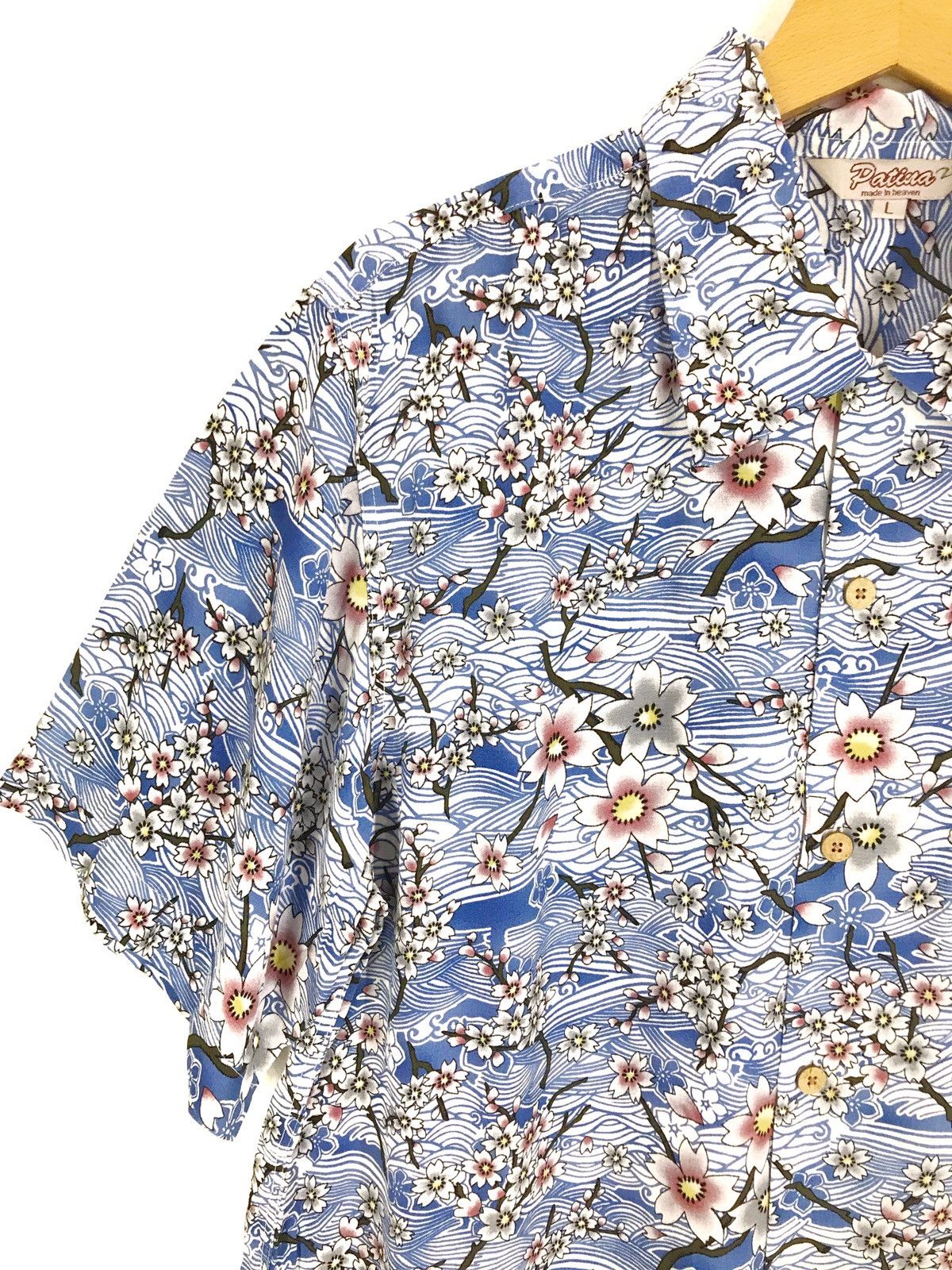 Japanese Brand Japanese PATINA Blossom Sakura Rayon Hawaiian Shirt Size US L / EU 52-54 / 3 - 2 Thumbnail