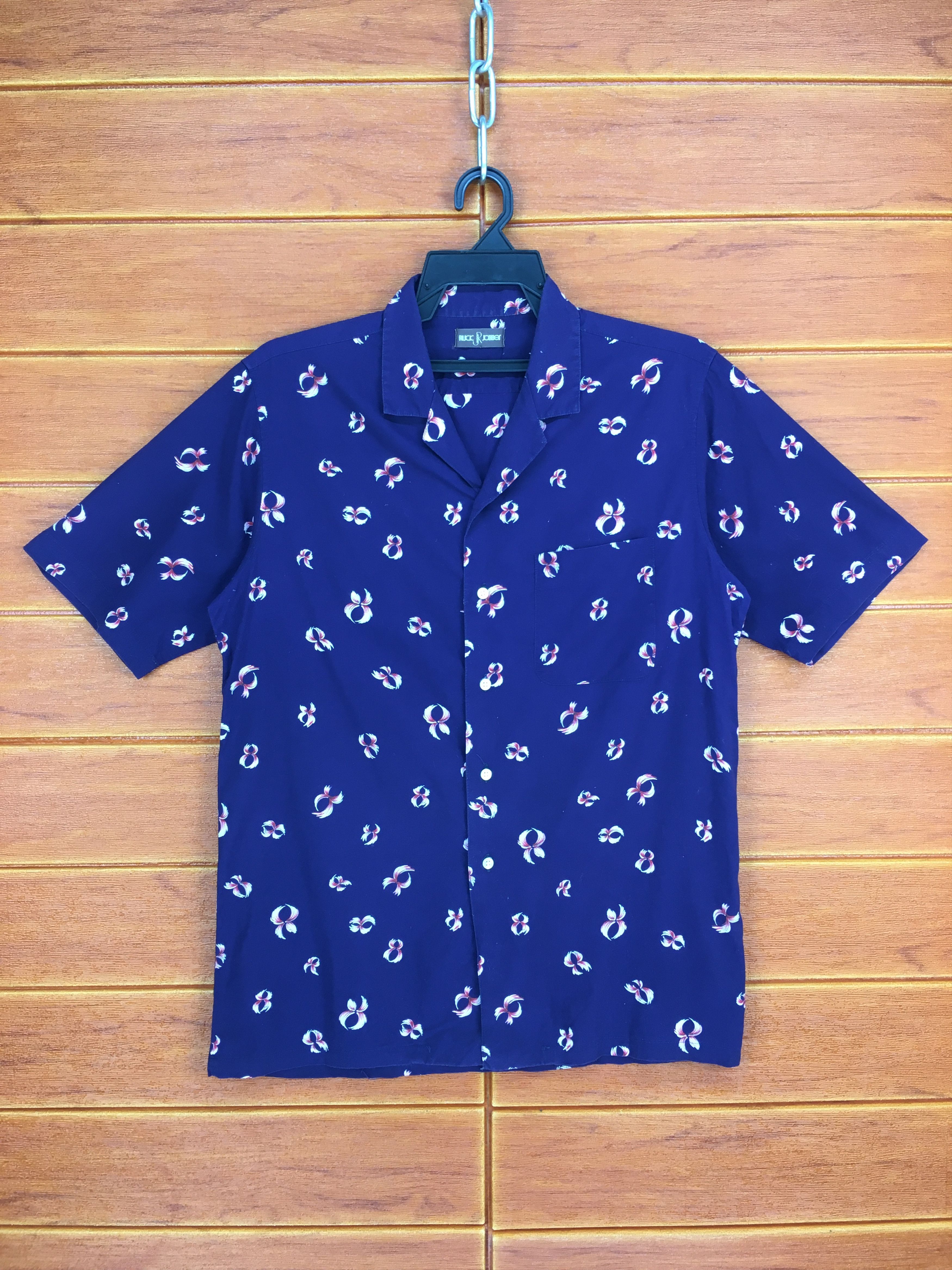 Vintage Vintage RUCK JOBBER All Over Print Hawaiian Shirt Size US S / EU 44-46 / 1 - 1 Thumbnail