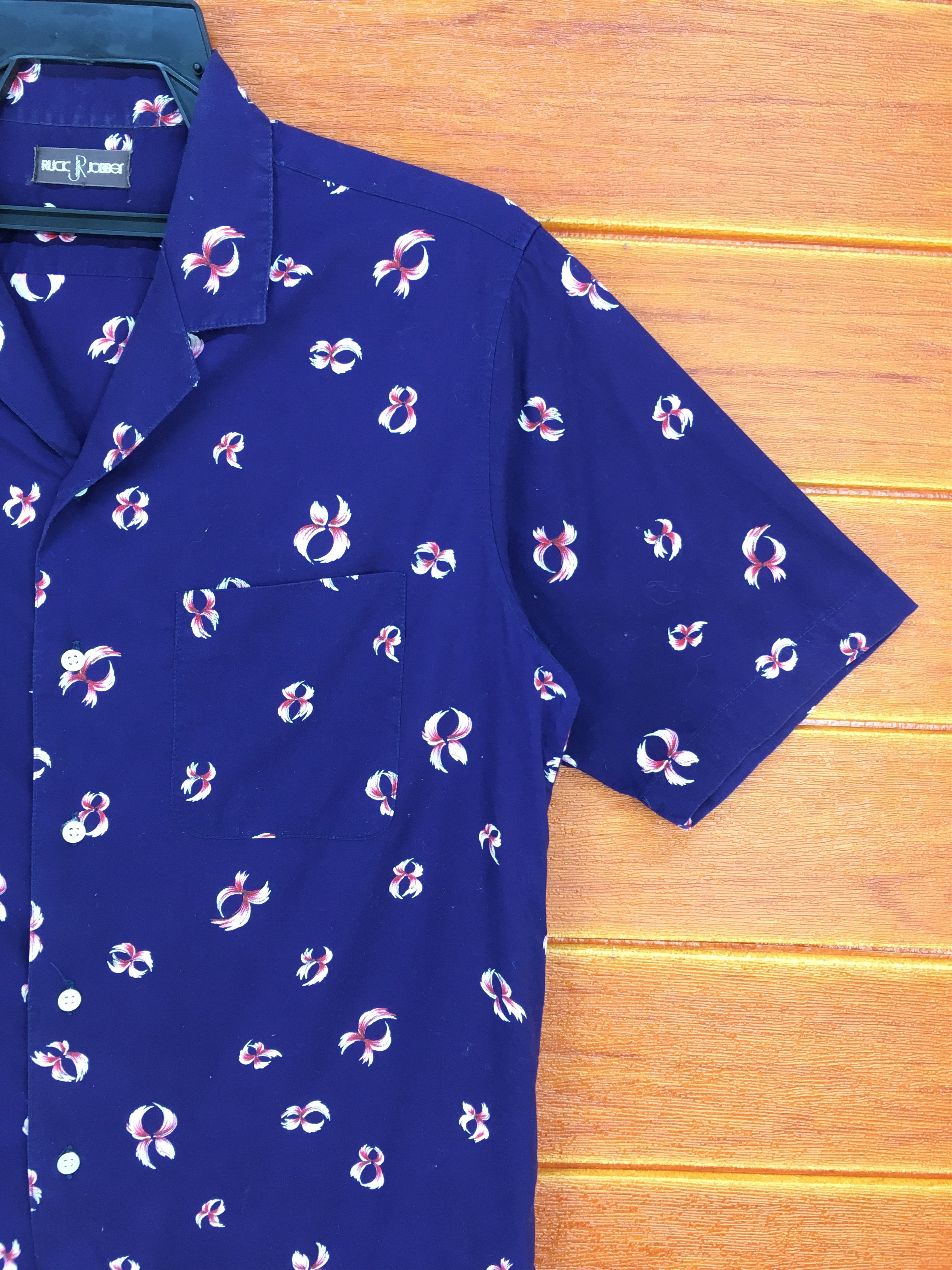 Vintage Vintage RUCK JOBBER All Over Print Hawaiian Shirt Size US S / EU 44-46 / 1 - 5 Thumbnail
