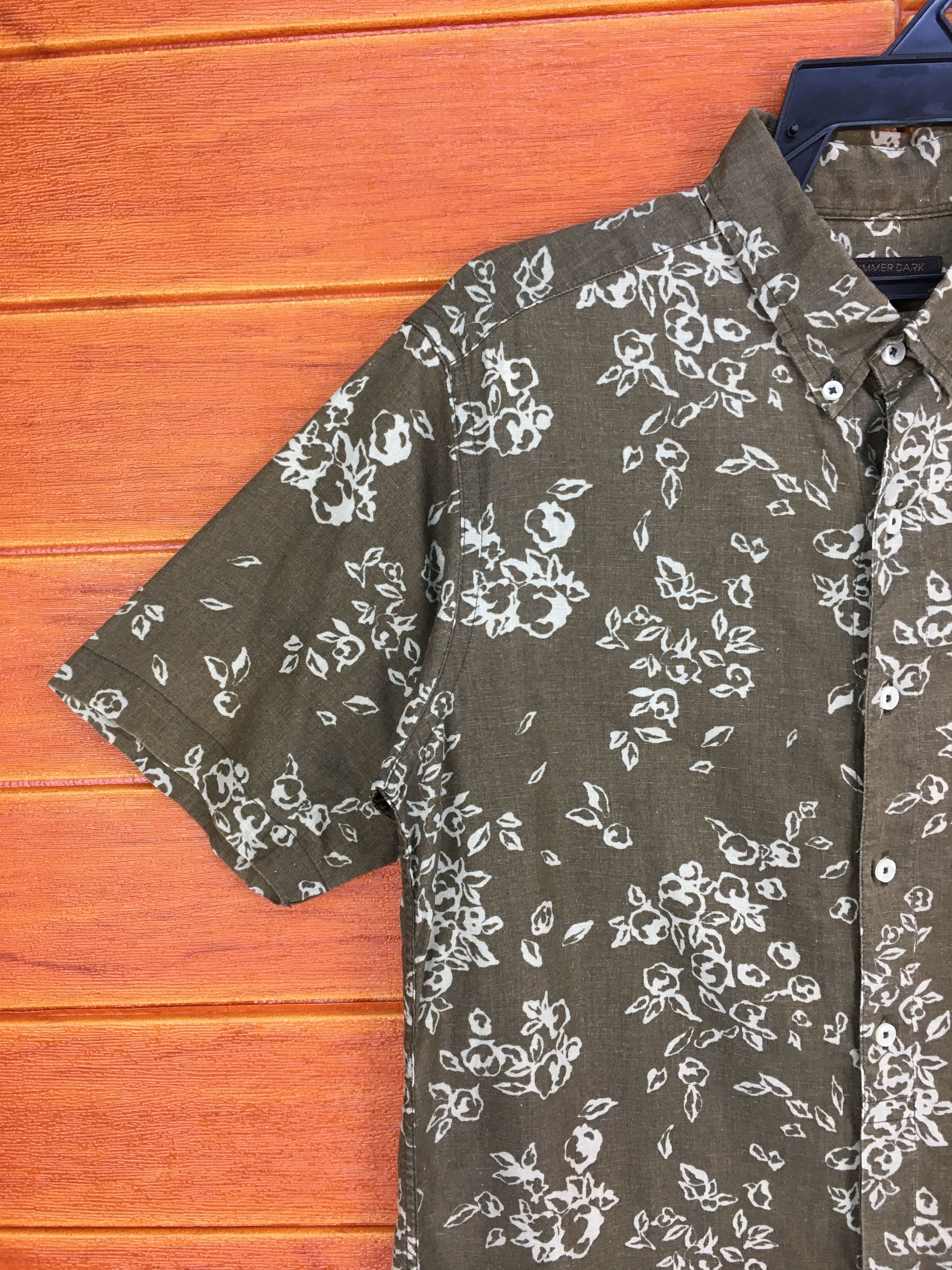 Vintage Vintage SUMMER DARK All Over Print Hawaiian Shirt Size US M / EU 48-50 / 2 - 2 Thumbnail